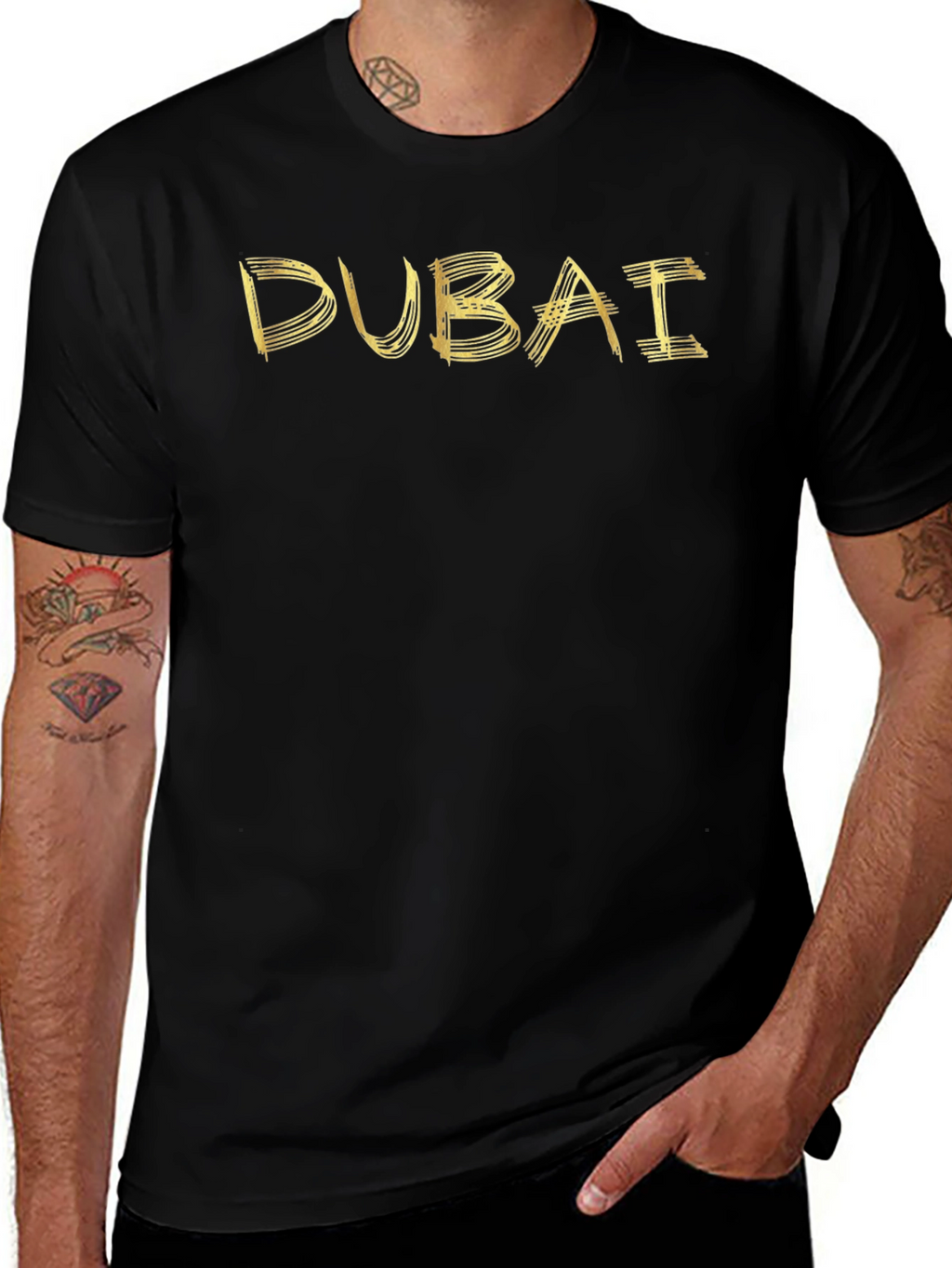 Dubai Graphic Tee - Mens Black T-Shirt