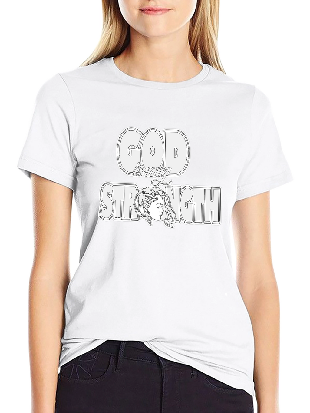 God is My Strength Graphic T-Shirt