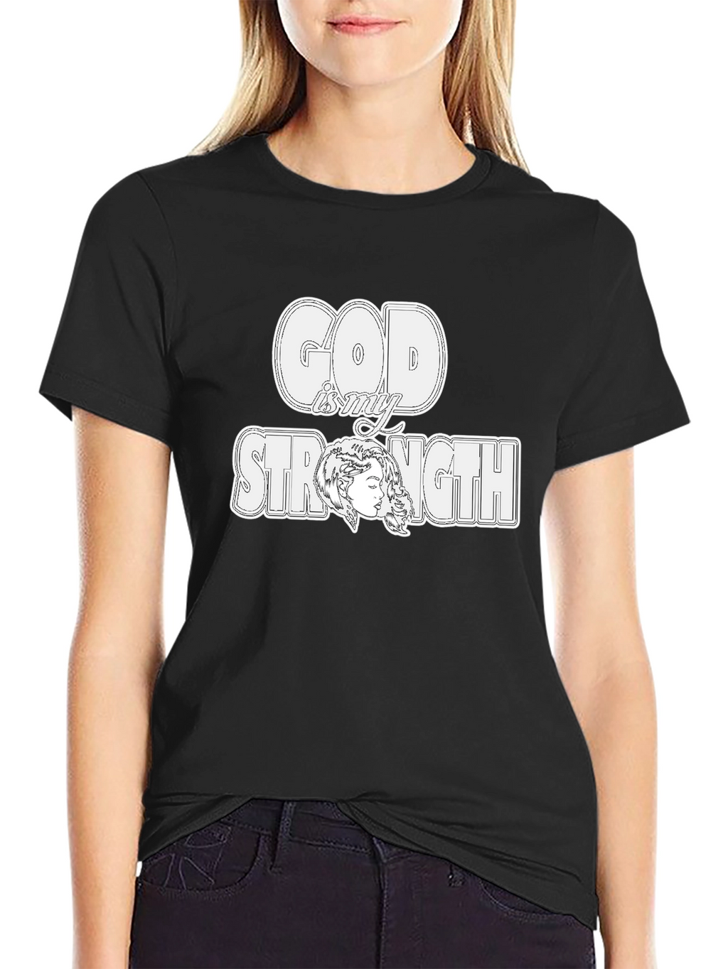 God is My Strength Graphic T-Shirt