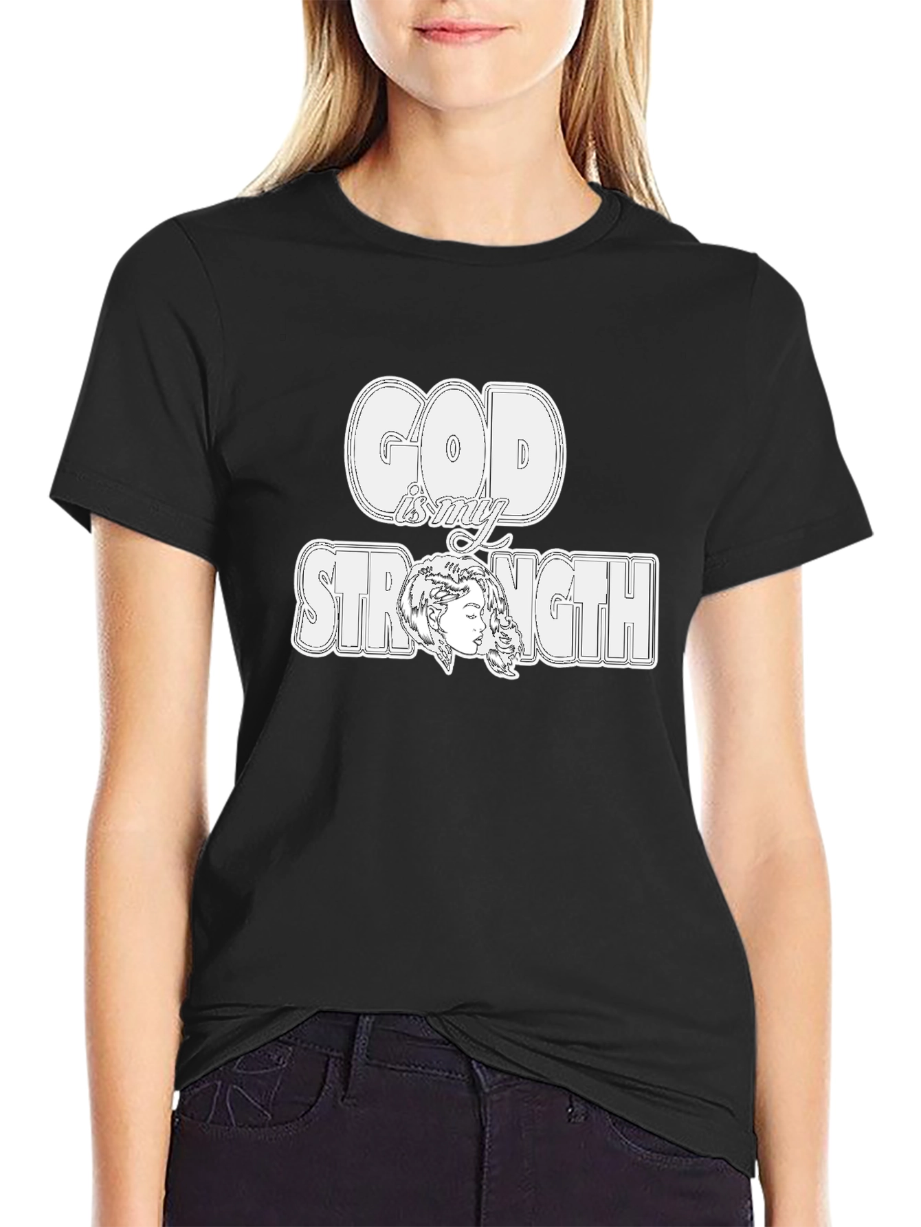 God is My Strength Graphic T-Shirt