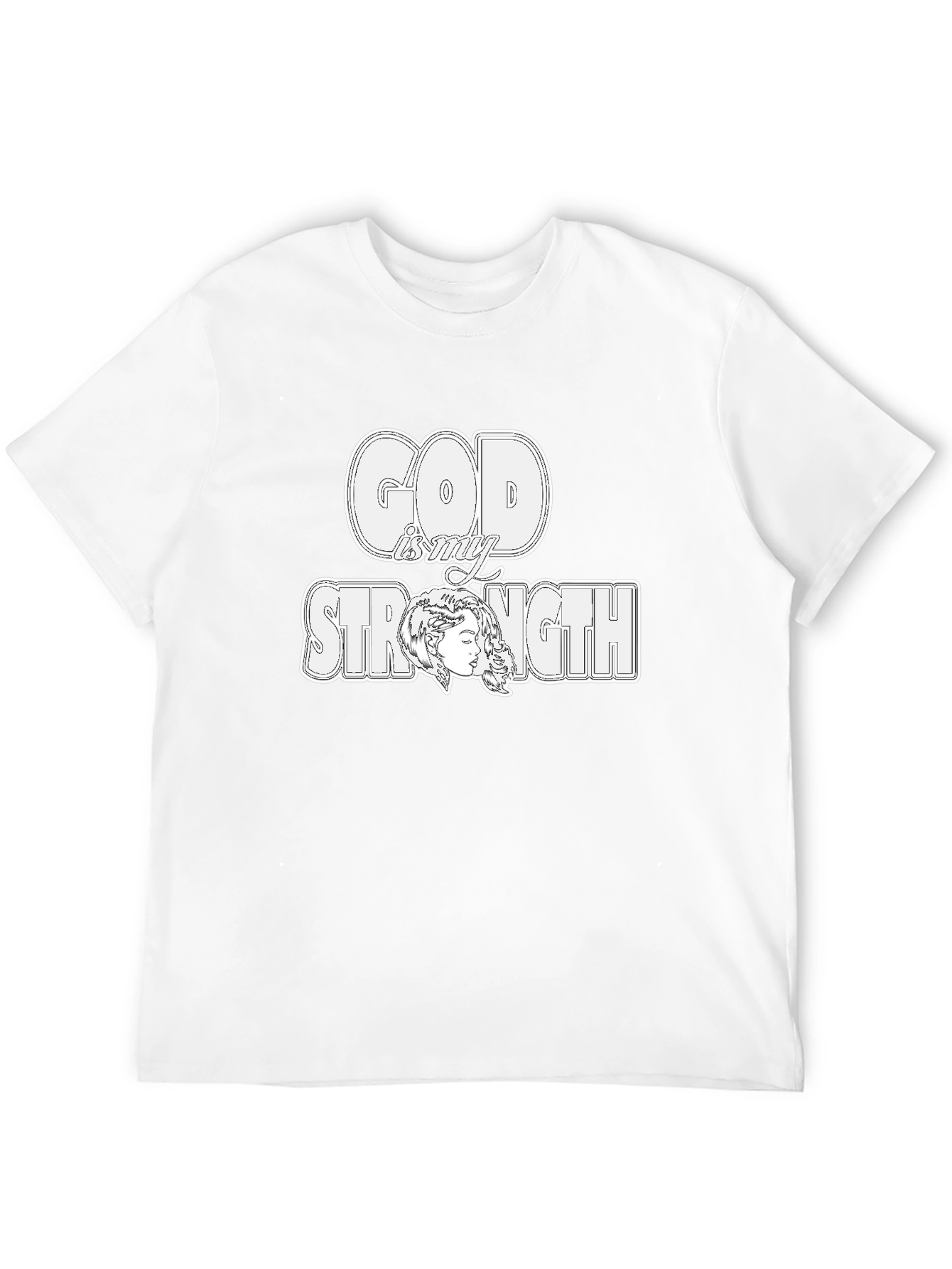 God is My Strength Graphic T-Shirt