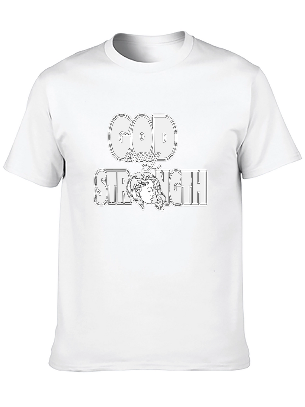 God is My Strength Graphic T-Shirt