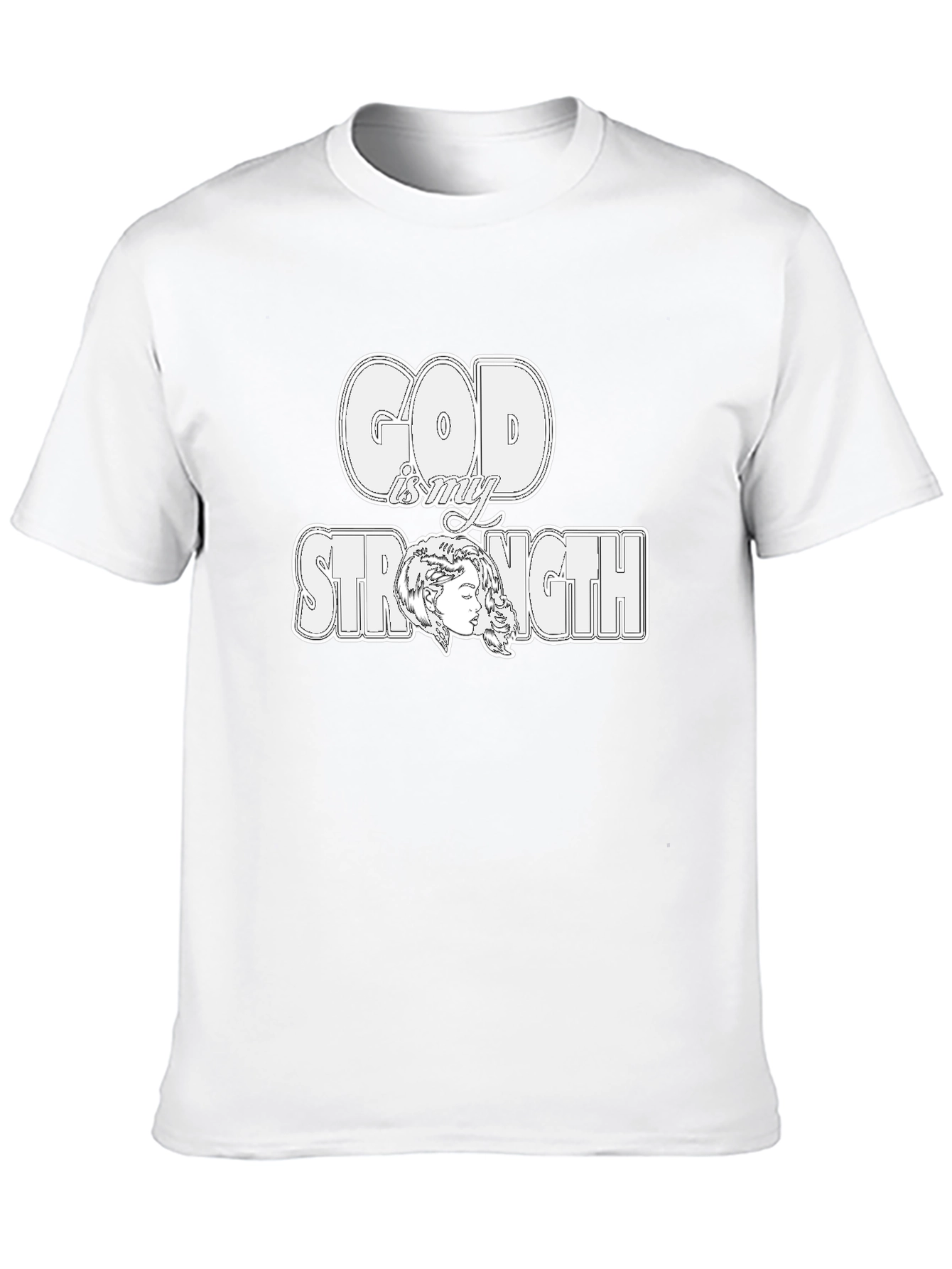 God is My Strength Graphic T-Shirt