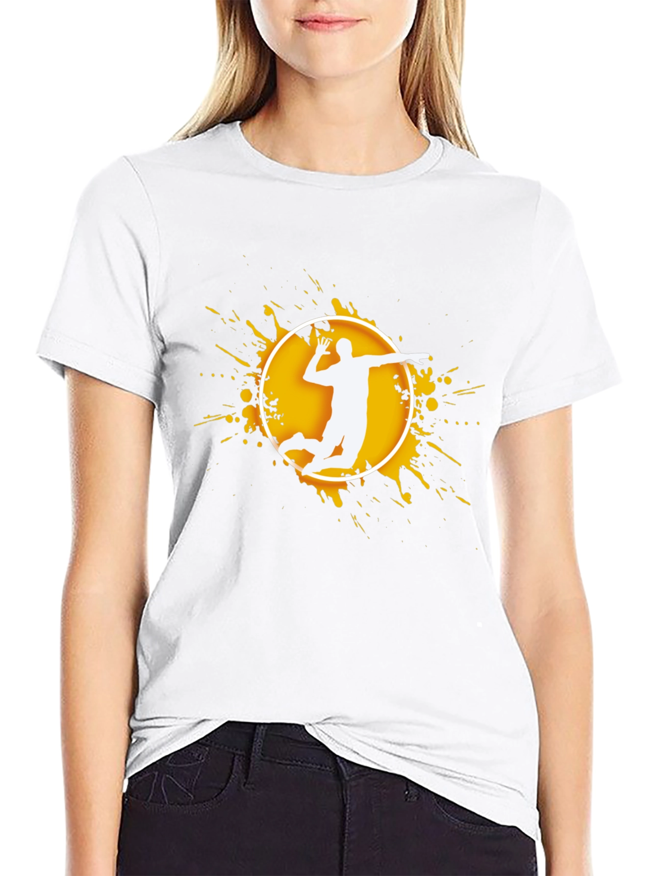 Volleyball Player Graphic T-Shirt