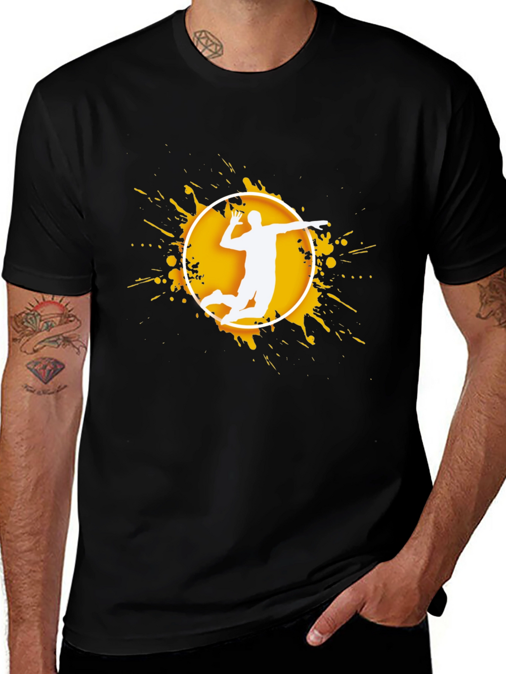 Volleyball Player Graphic T-Shirt
