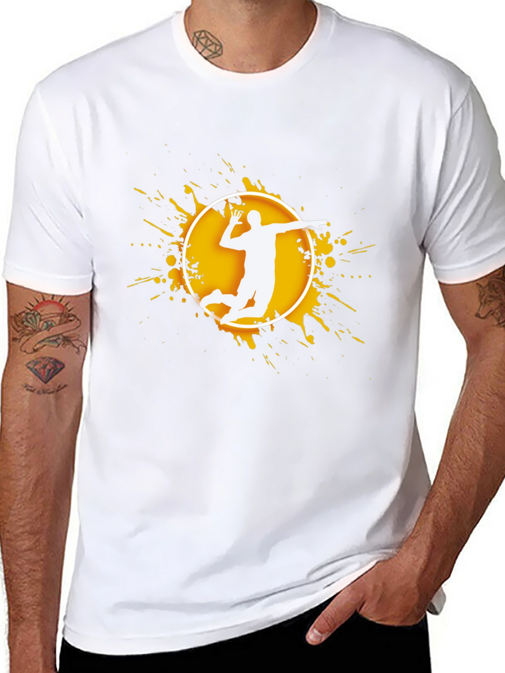 Volleyball Player Graphic T-Shirt