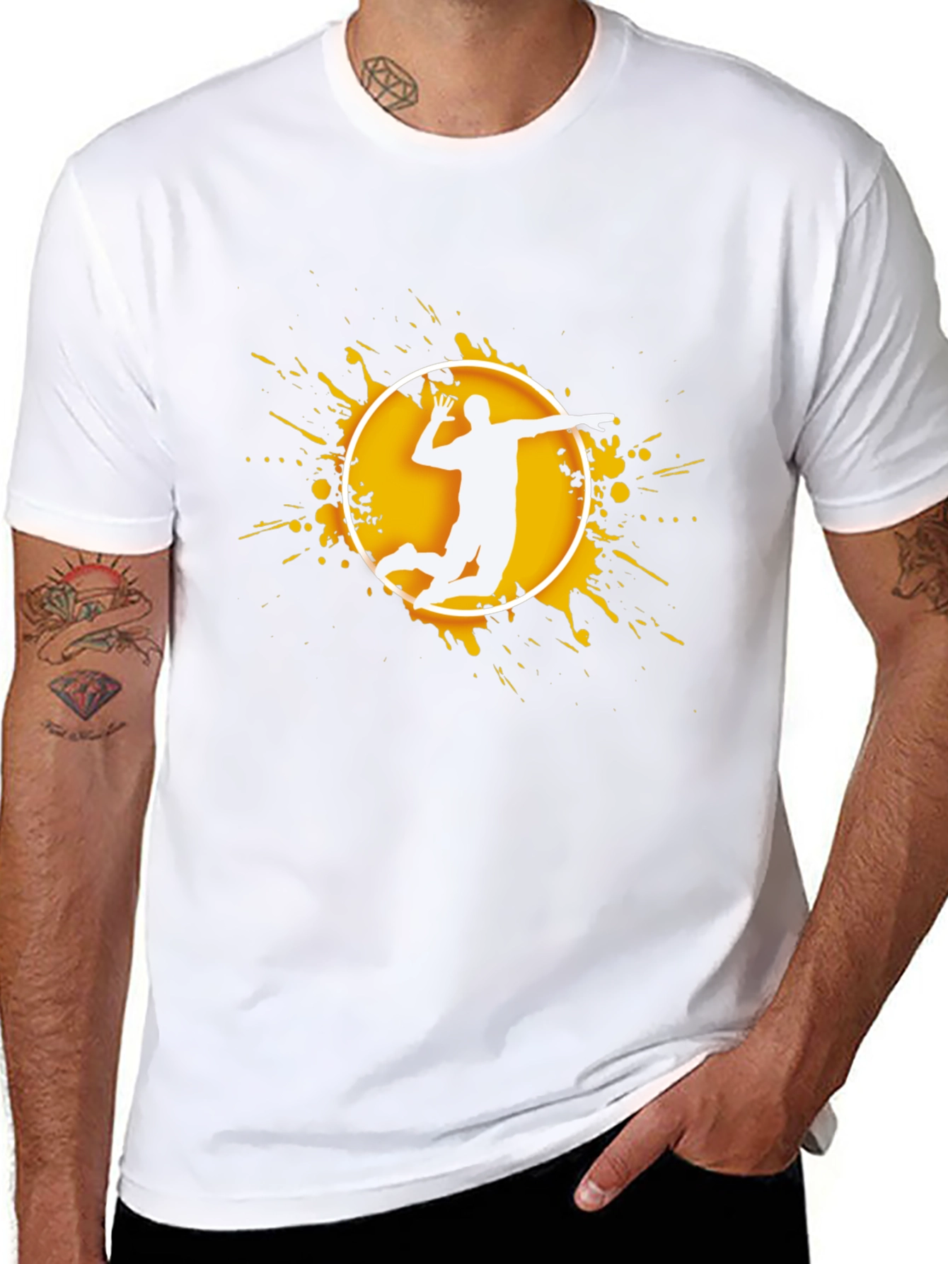 Volleyball Player Graphic T-Shirt