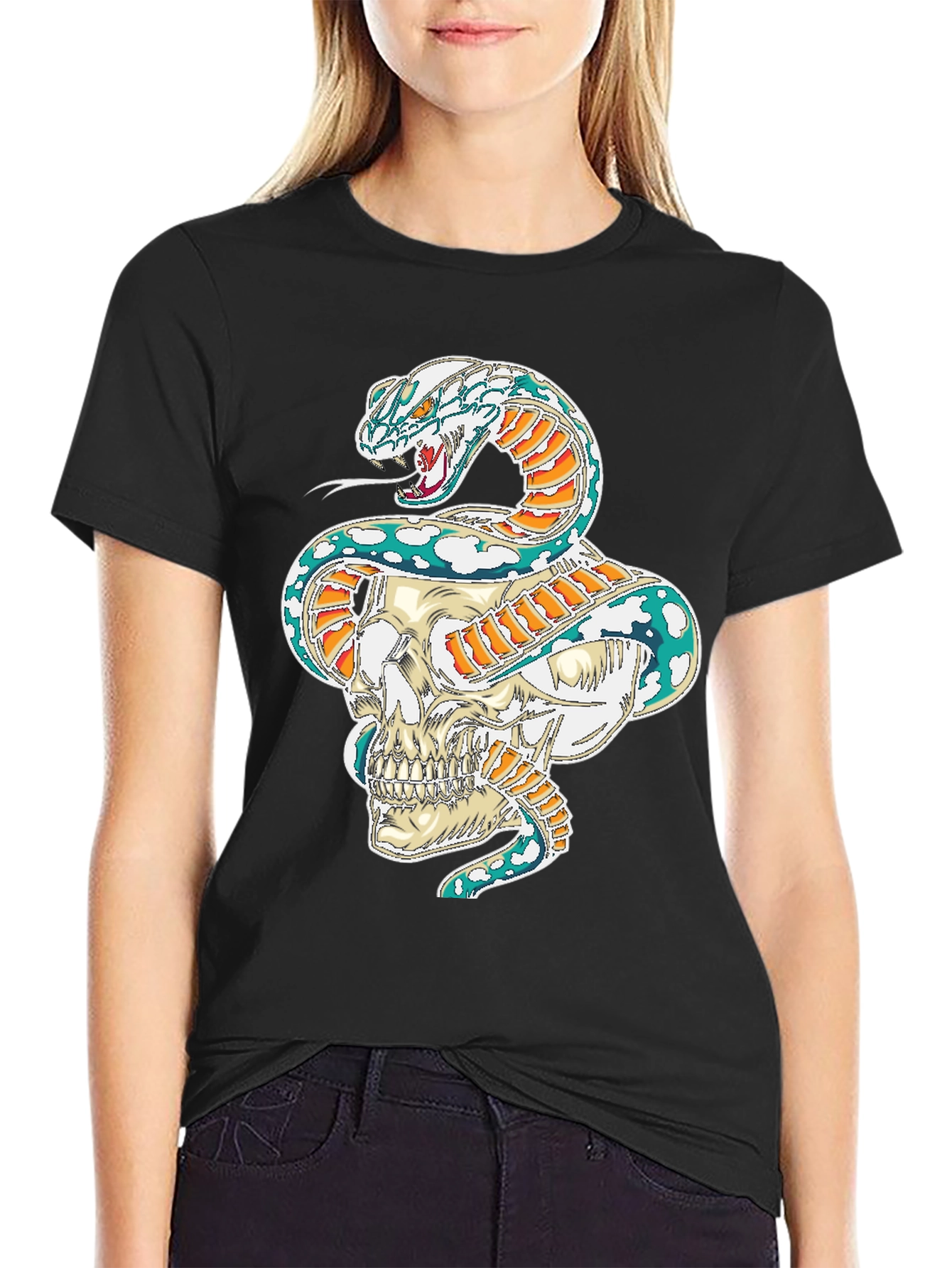 Skull & Serpent Graphic Tee