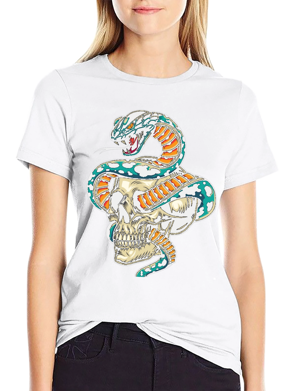 Skull & Serpent Graphic Tee