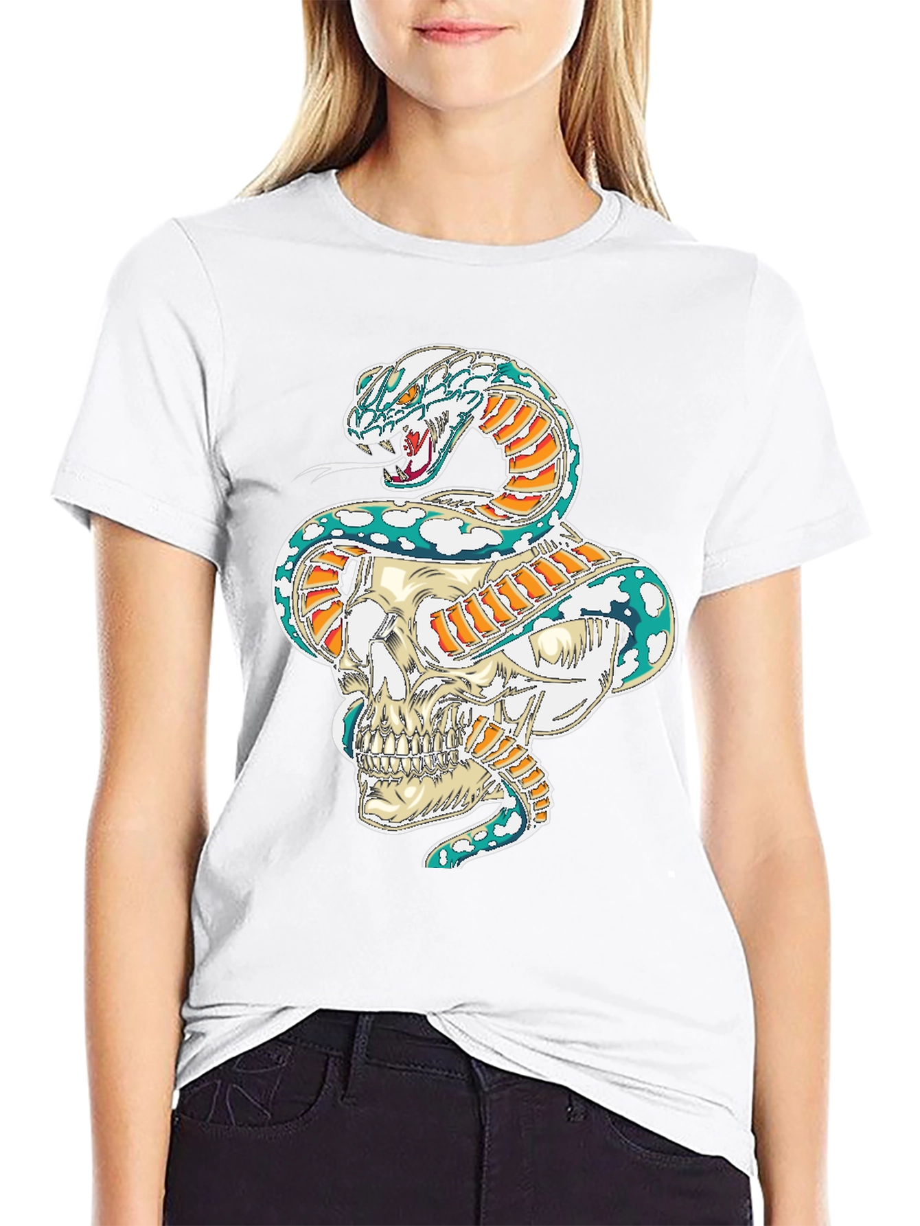 Skull & Serpent Graphic Tee