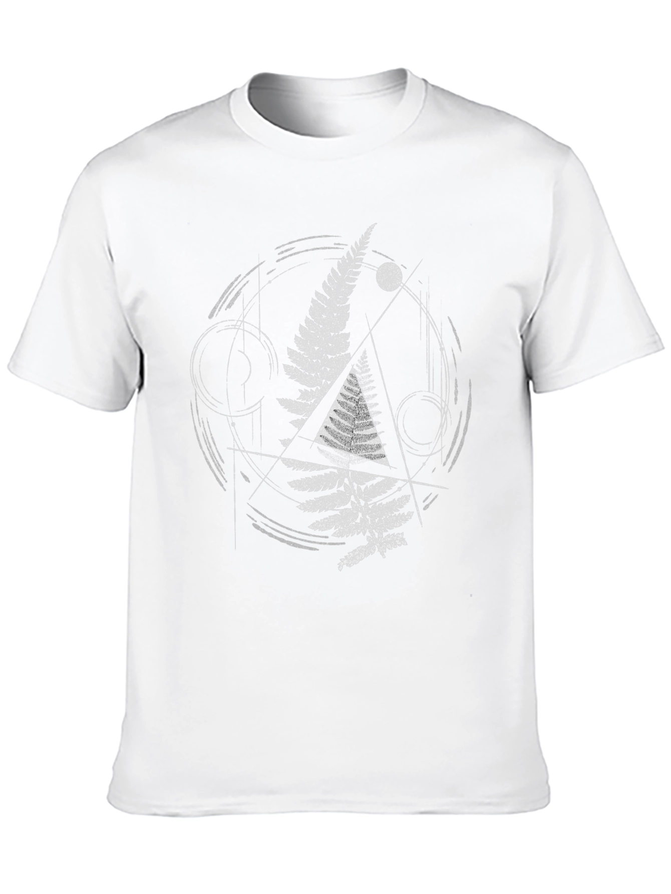 Geometric Fern Graphic T-Shirt