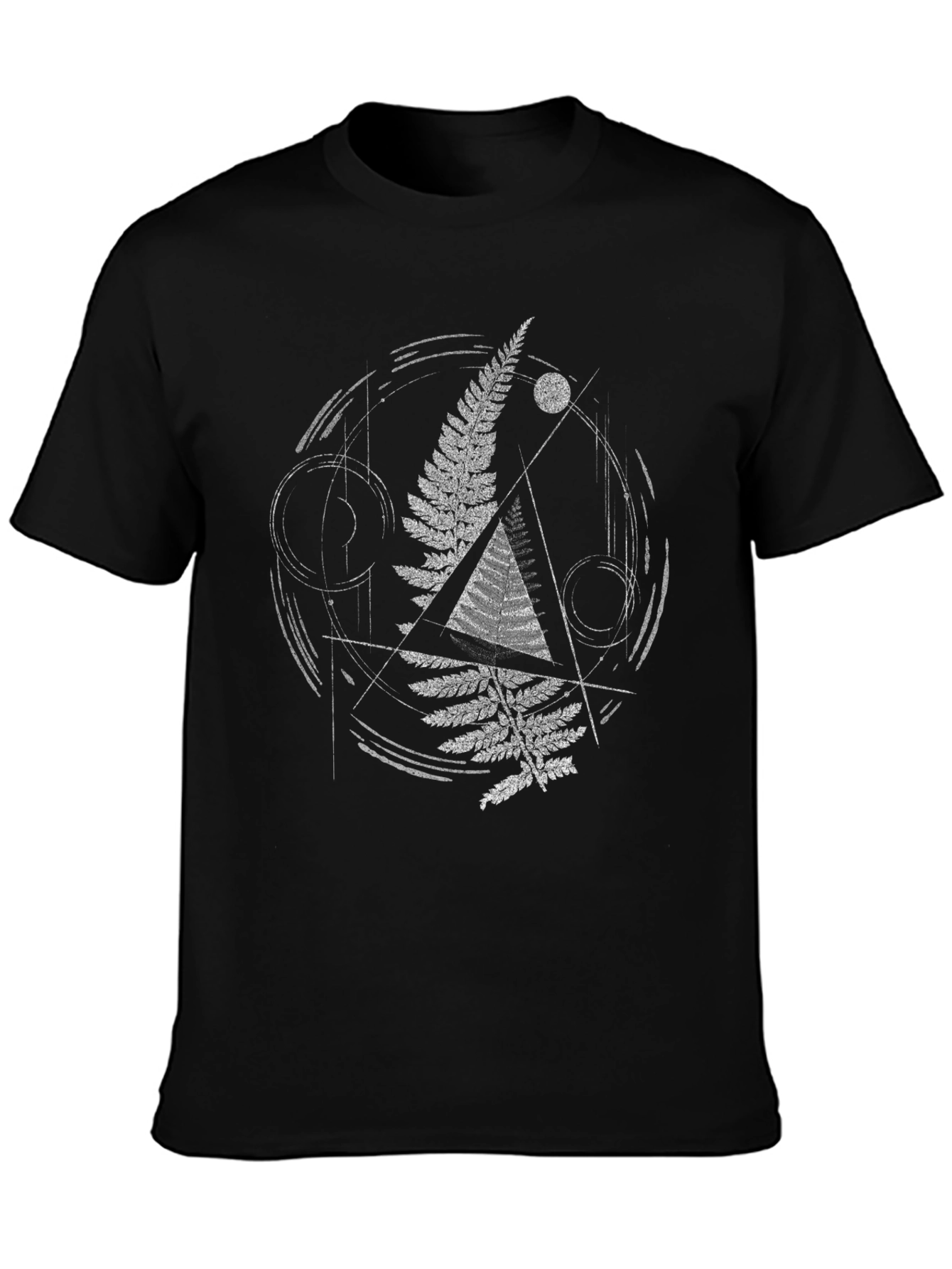 Geometric Fern Graphic T-Shirt