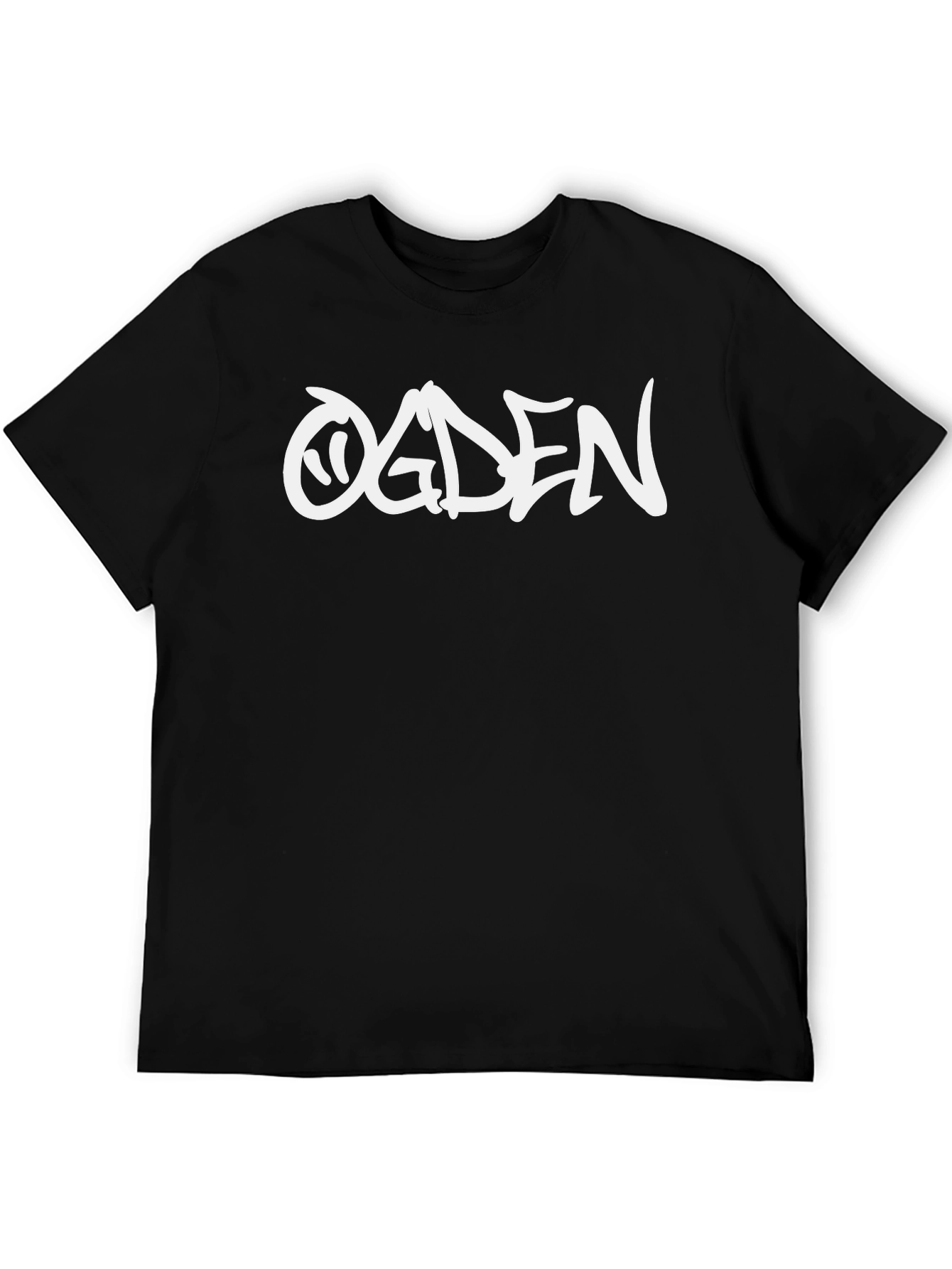 Ogden Graphic Print Black T-Shirt