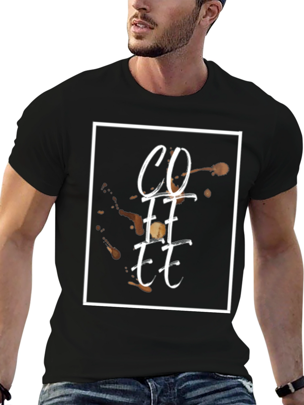 Coffee Graphic Tee - Stylish Black T-Shirt