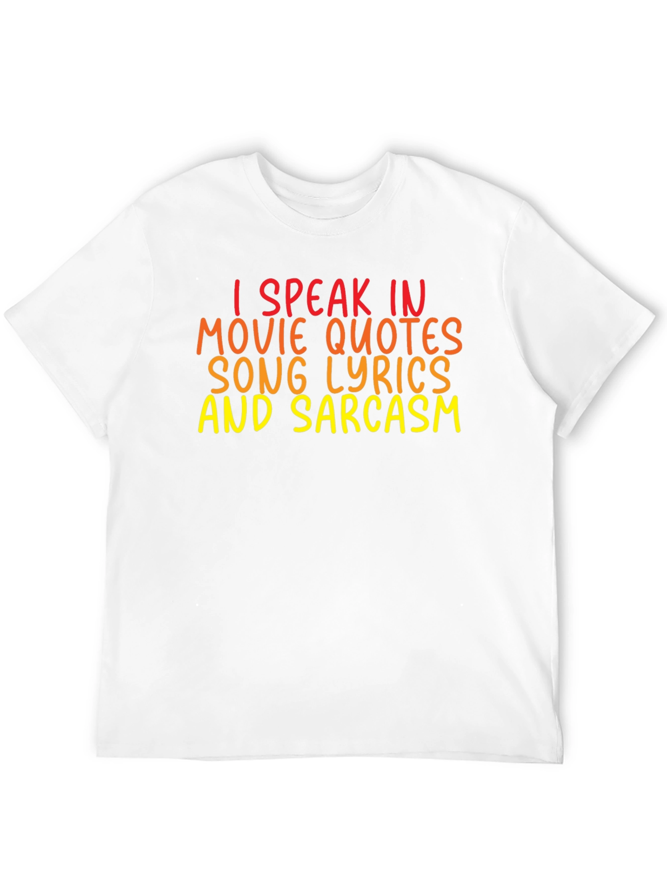 Funny Graphic Tee: I Speak in Movie Quotes