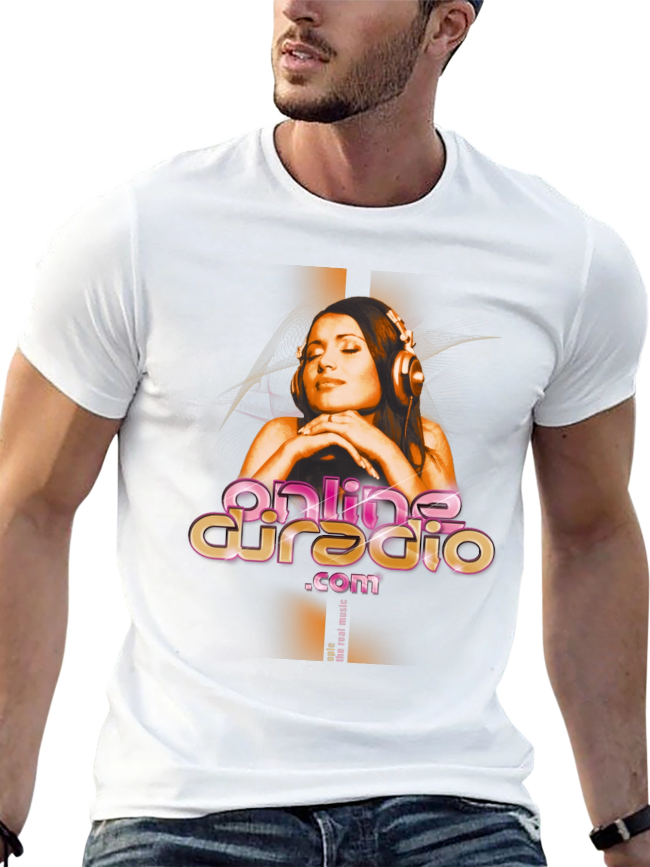 Online DJ Radio Graphic T-Shirt - Black