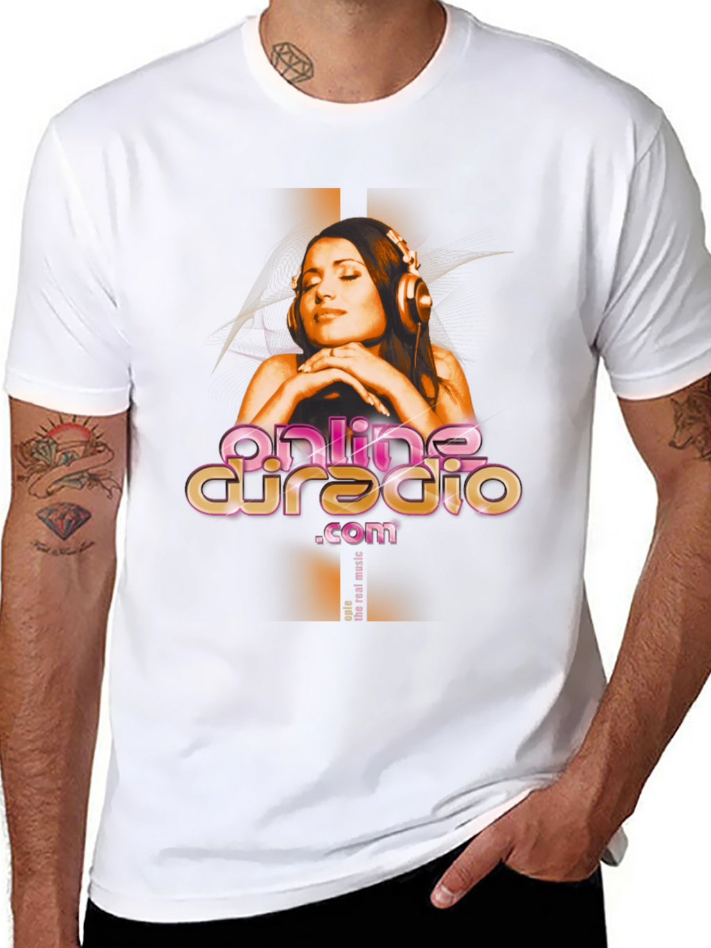 Online DJ Radio Graphic T-Shirt - Black