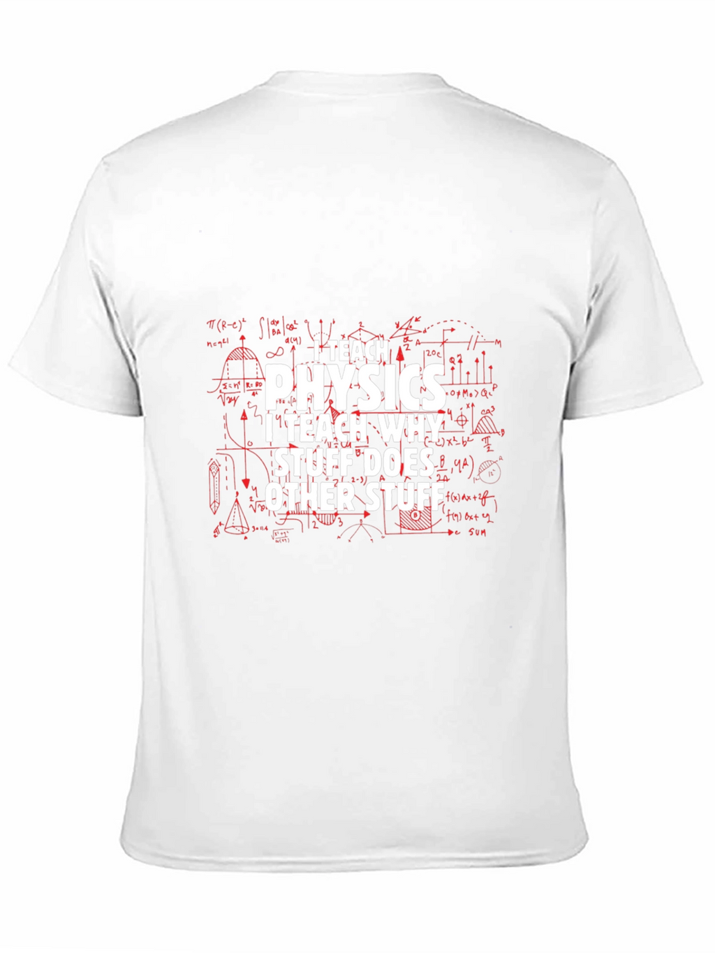 I Teach Physics Mens Black T-Shirt