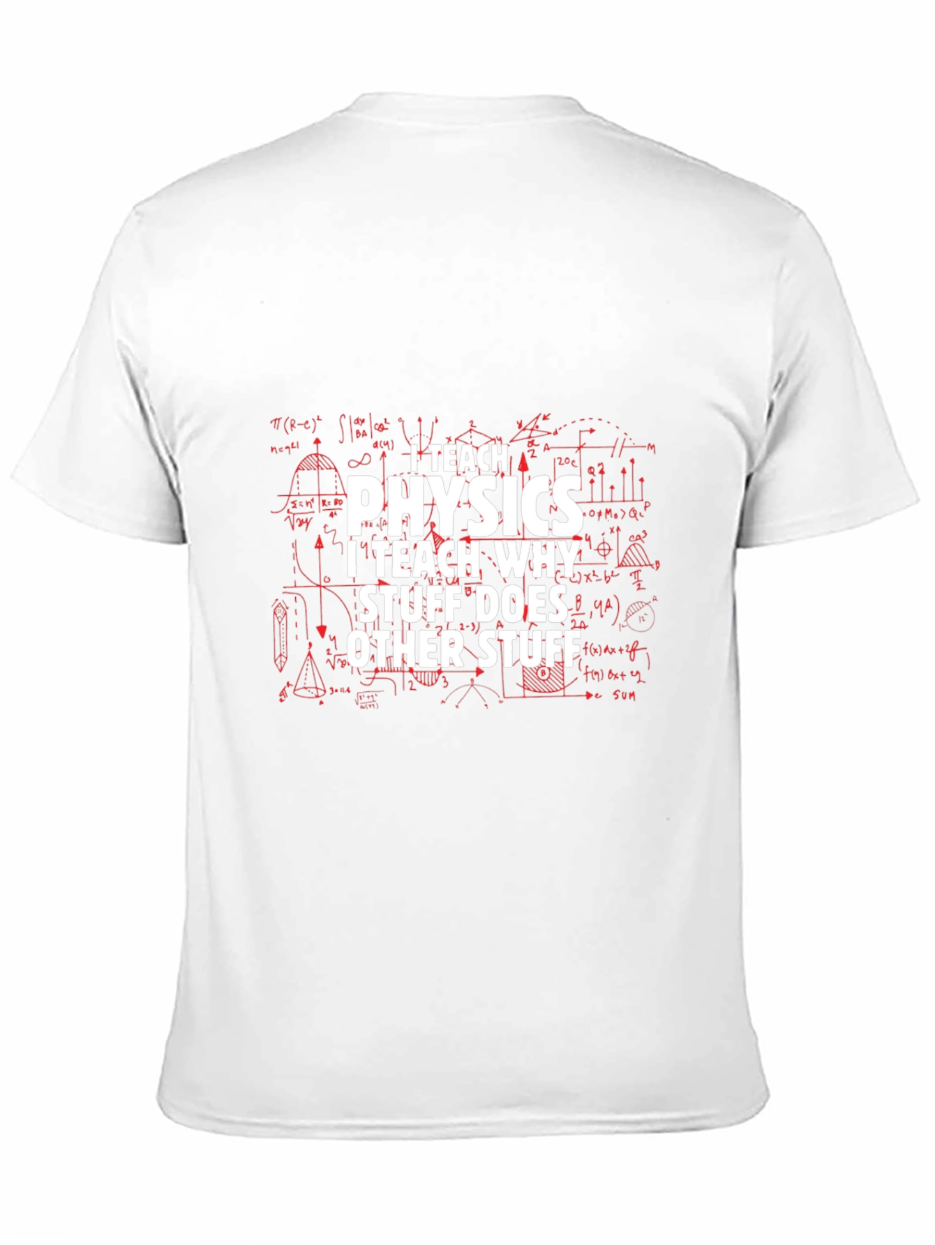 I Teach Physics Mens Black T-Shirt