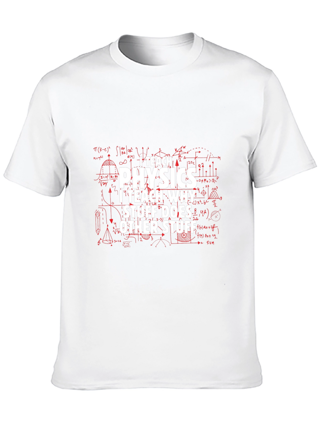 I Teach Physics Mens Black T-Shirt