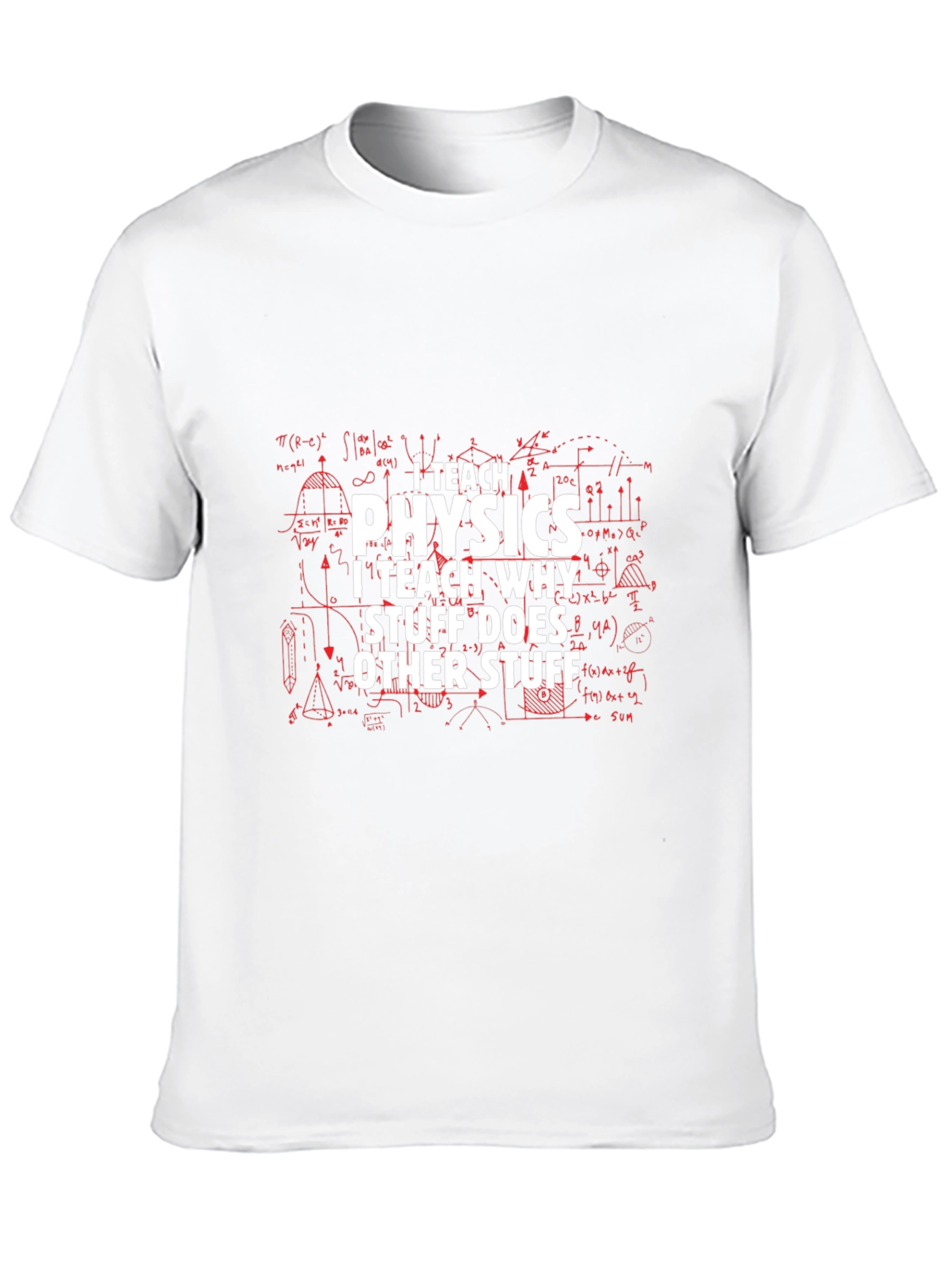 I Teach Physics Mens Black T-Shirt
