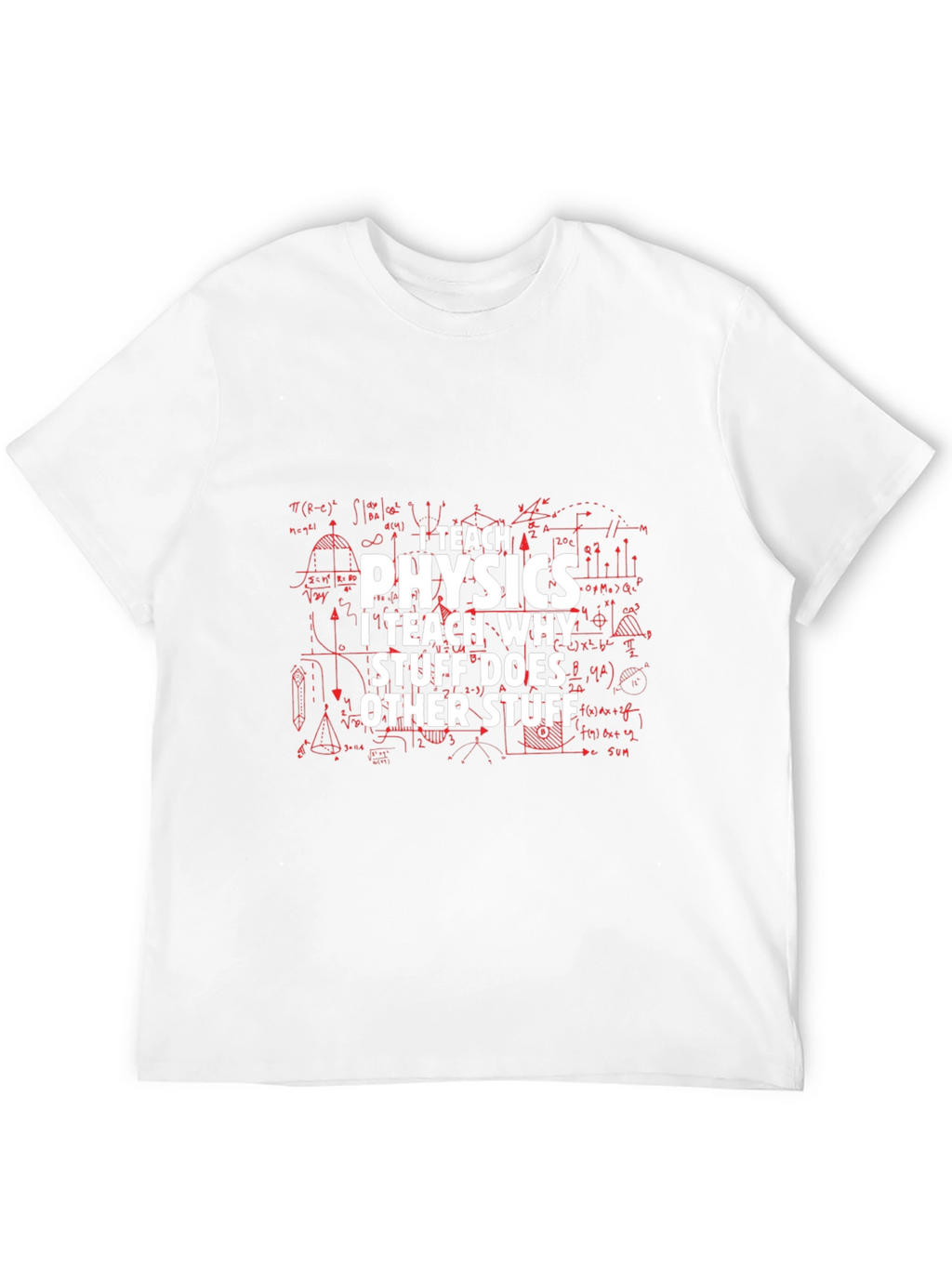 I Teach Physics Mens Black T-Shirt