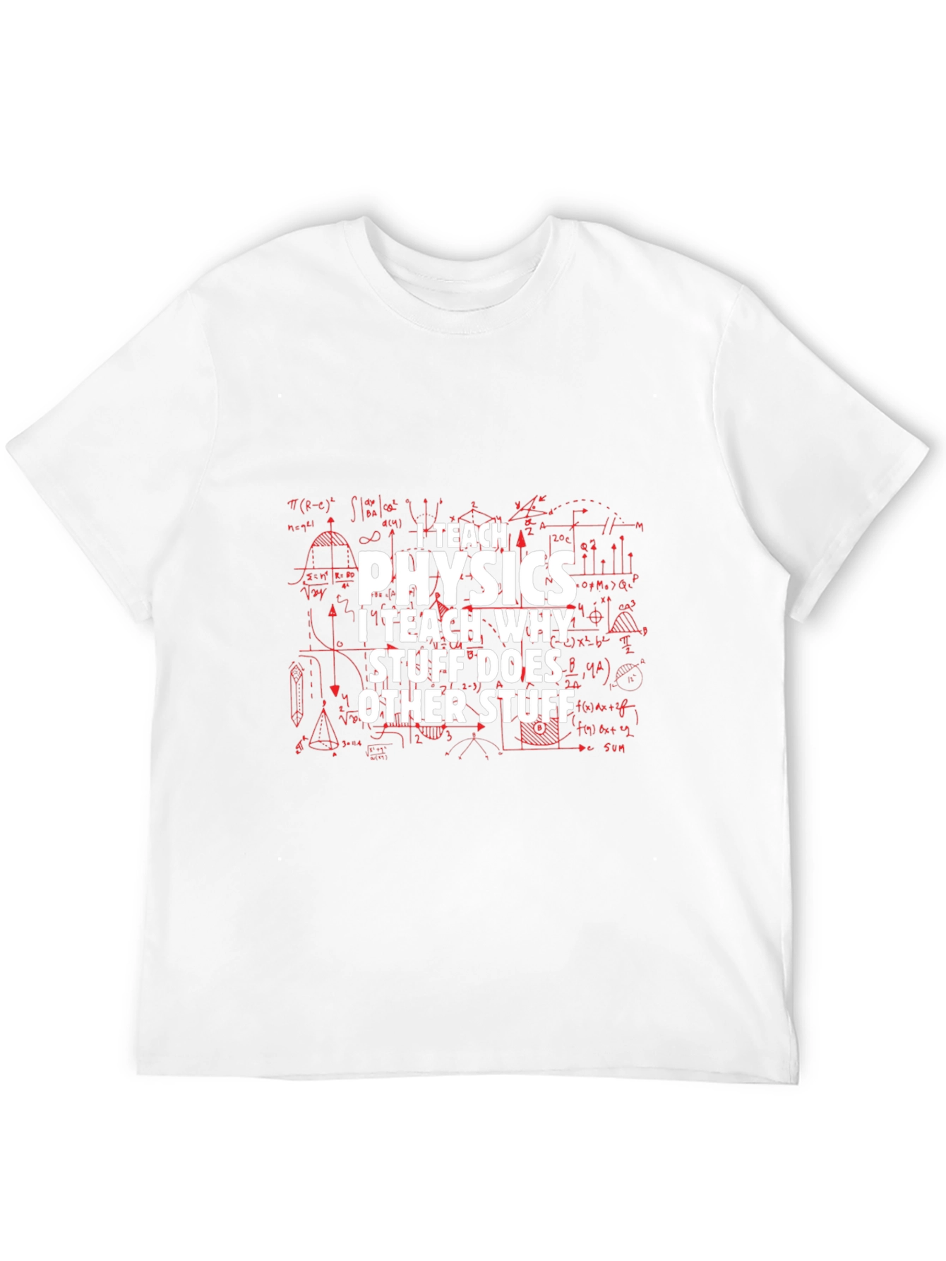I Teach Physics Mens Black T-Shirt