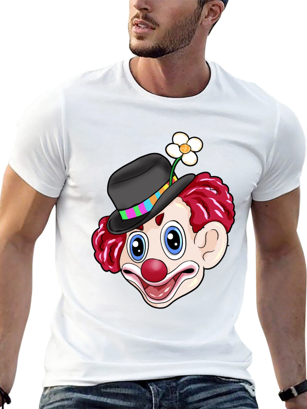 Clown Graphic Tee - Fun Novelty Shirt