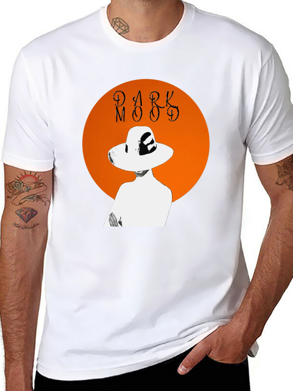 Dark Mood Graphic Tee - Stylish Unisex T-Shirt