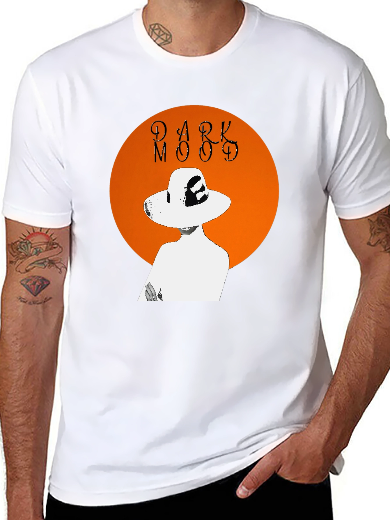 Dark Mood Graphic Tee - Stylish Unisex T-Shirt