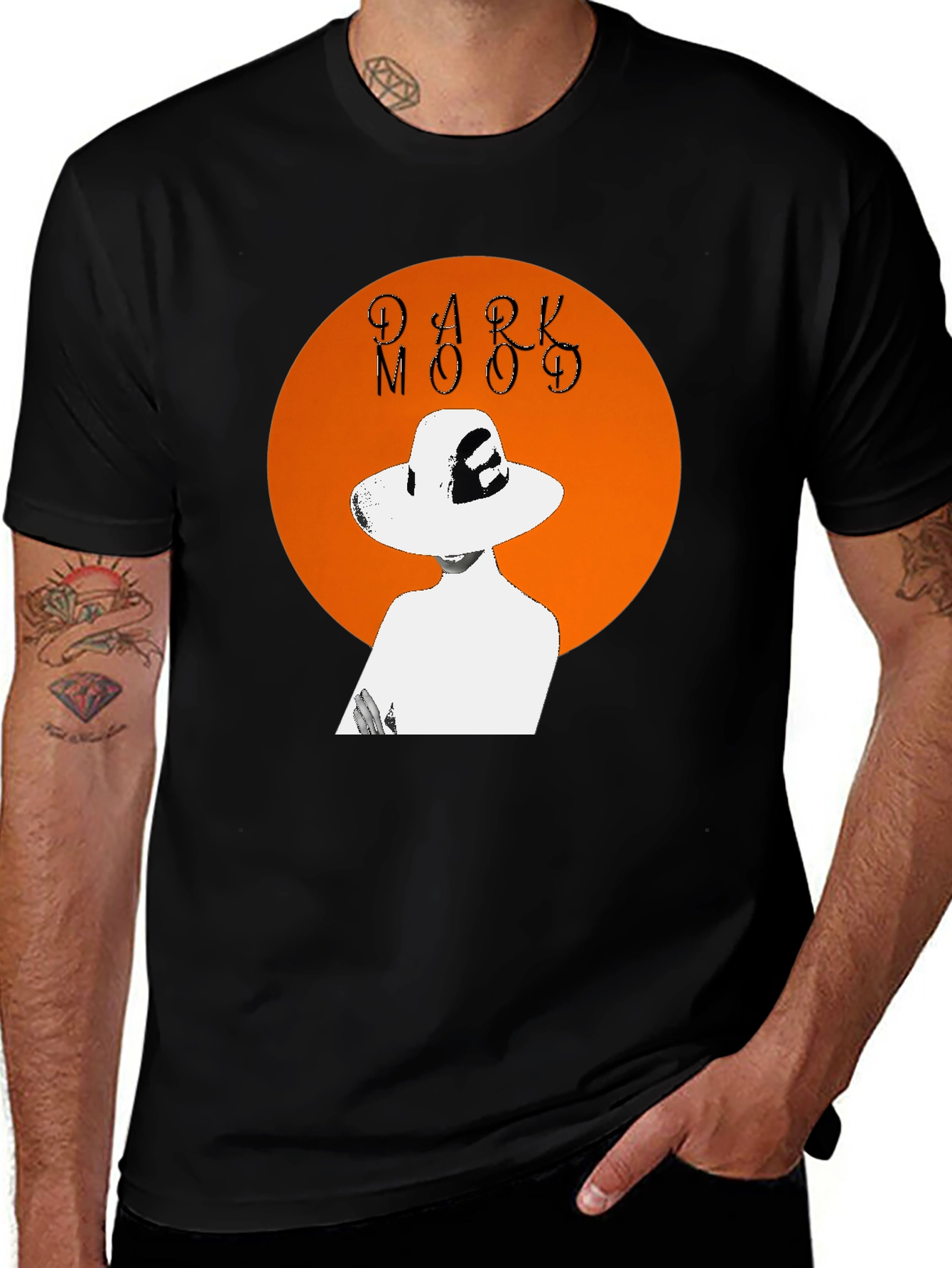 Dark Mood Graphic Tee - Stylish Unisex T-Shirt