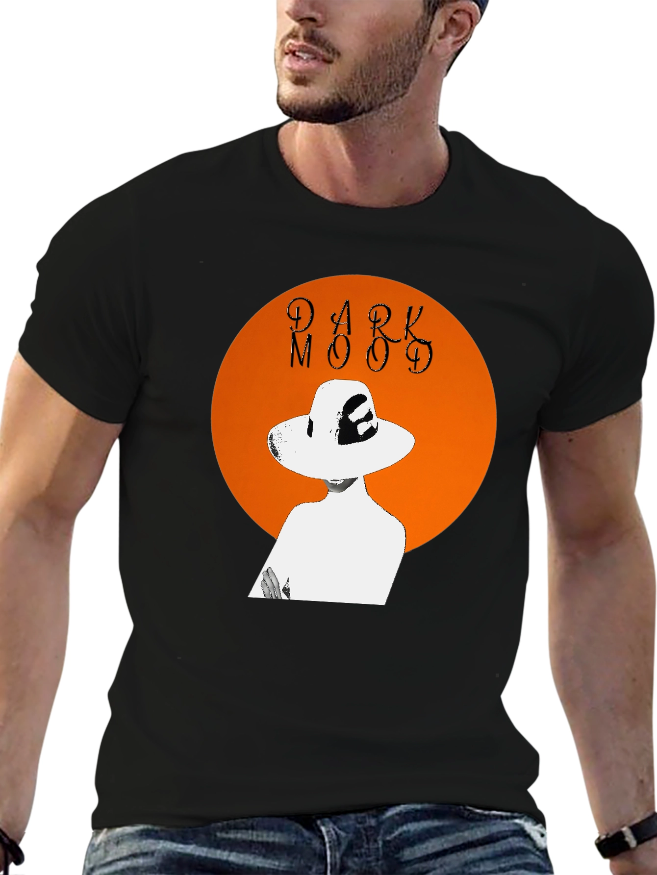 Dark Mood Graphic Tee - Stylish Unisex T-Shirt