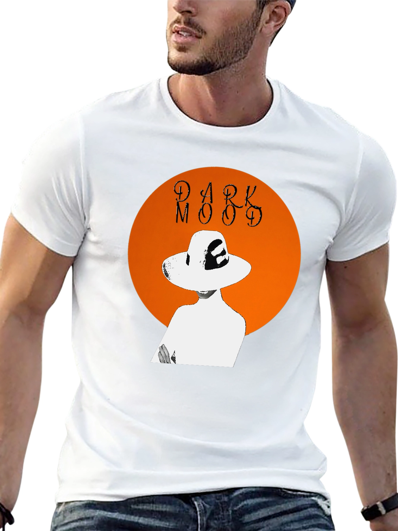 Dark Mood Graphic Tee - Stylish Unisex T-Shirt