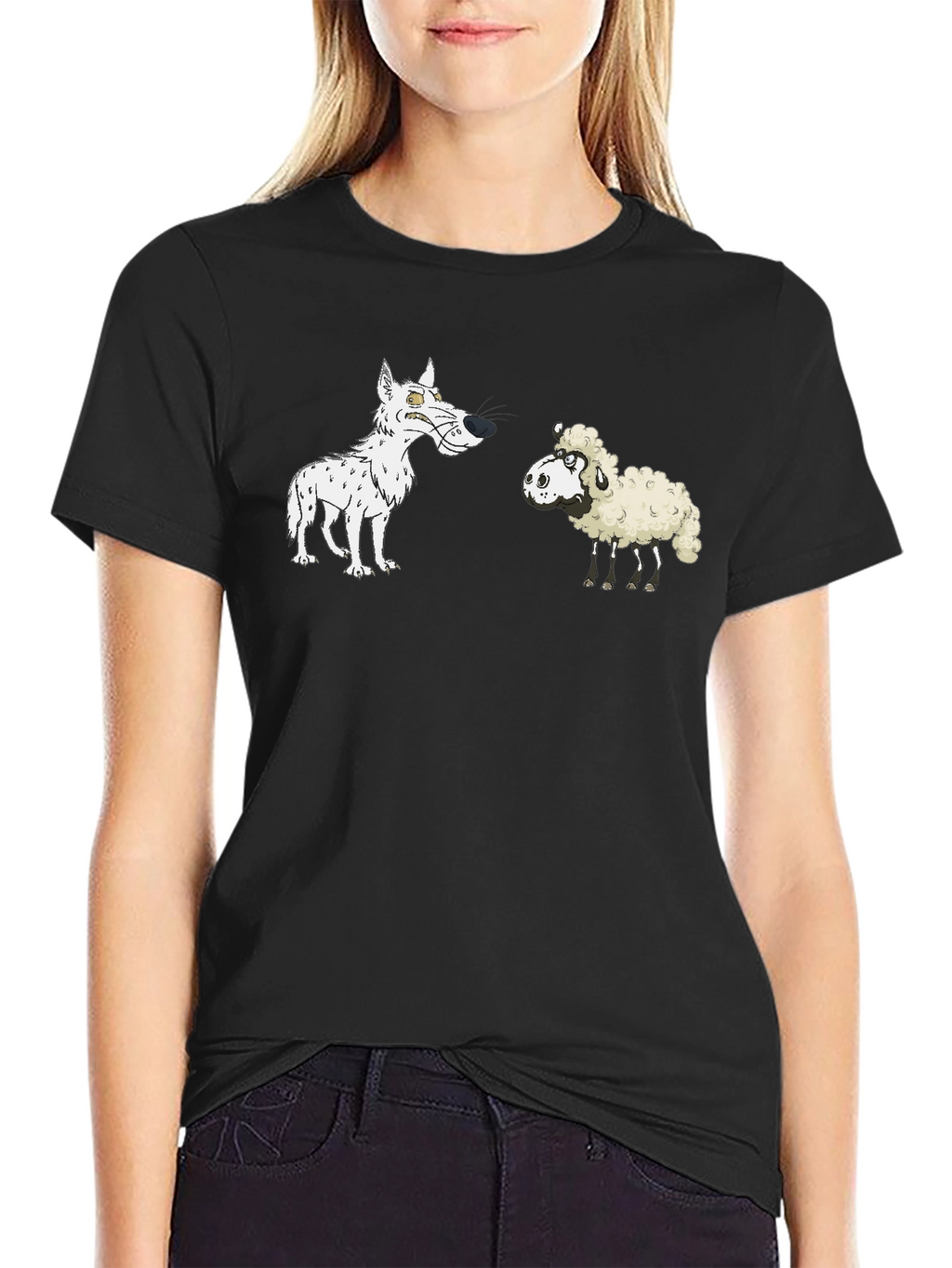 Wolf and Sheep Graphic T-Shirt