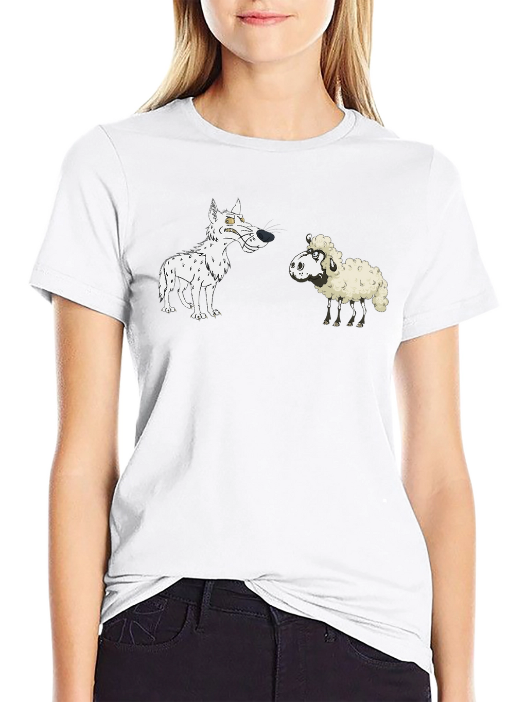 Wolf and Sheep Graphic T-Shirt