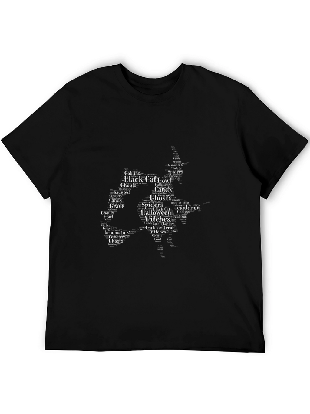 Halloween Word Art Witch T-Shirt