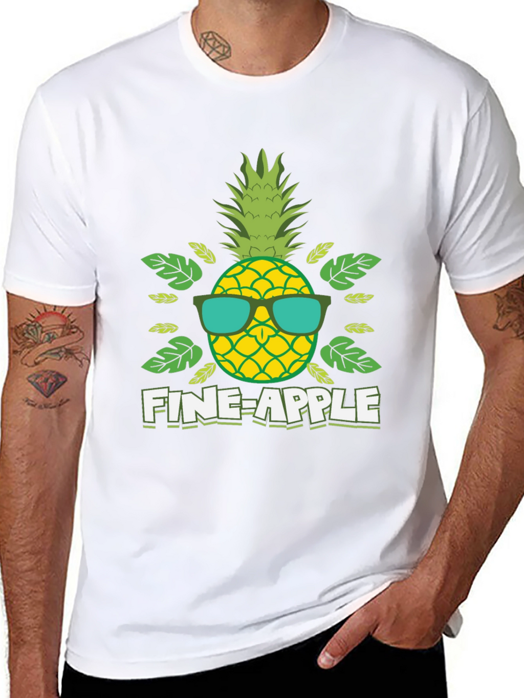 Fine-Apple Graphic Tee - Cool Pineapple Shirt