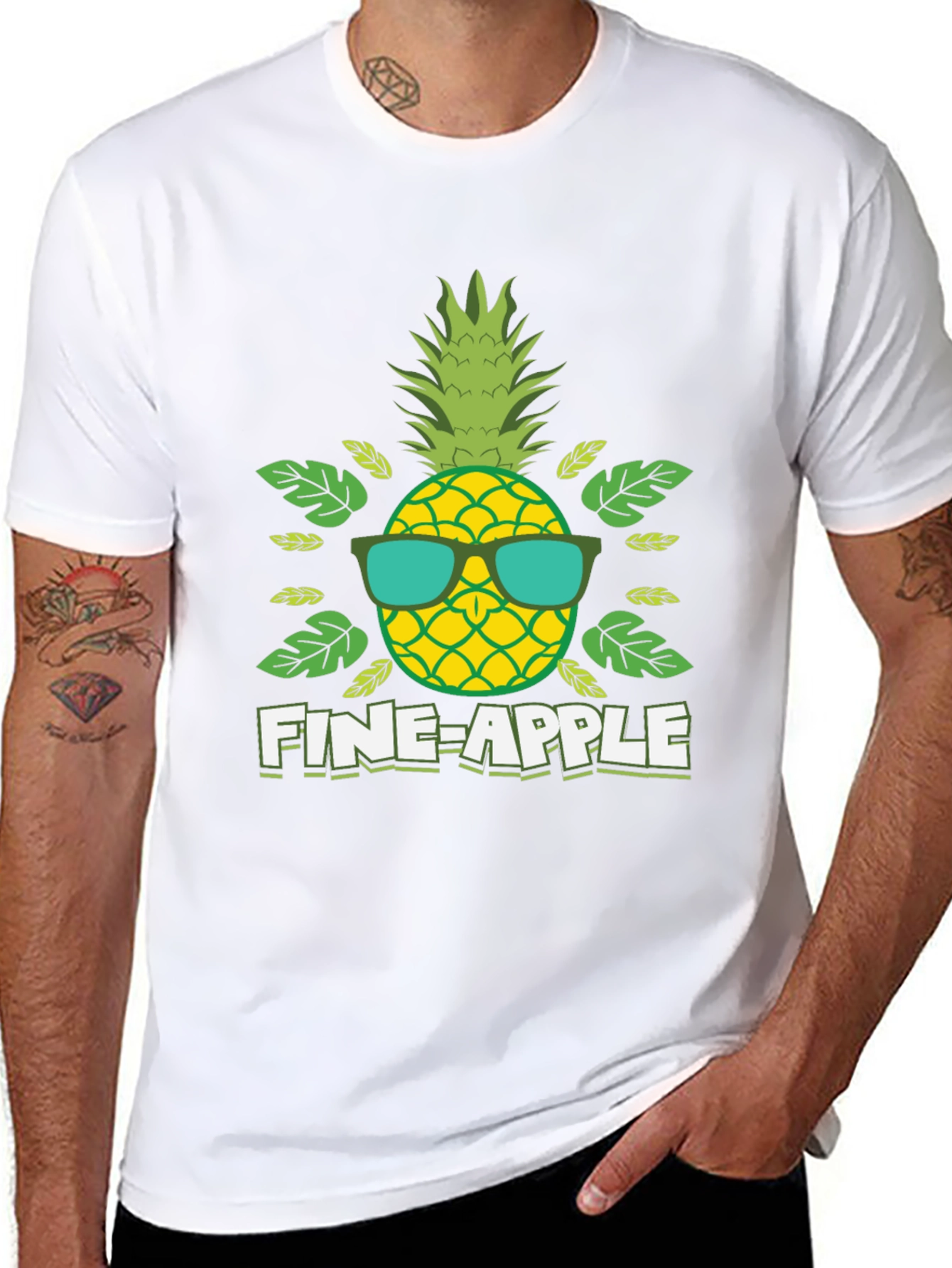 Fine-Apple Graphic Tee - Cool Pineapple Shirt