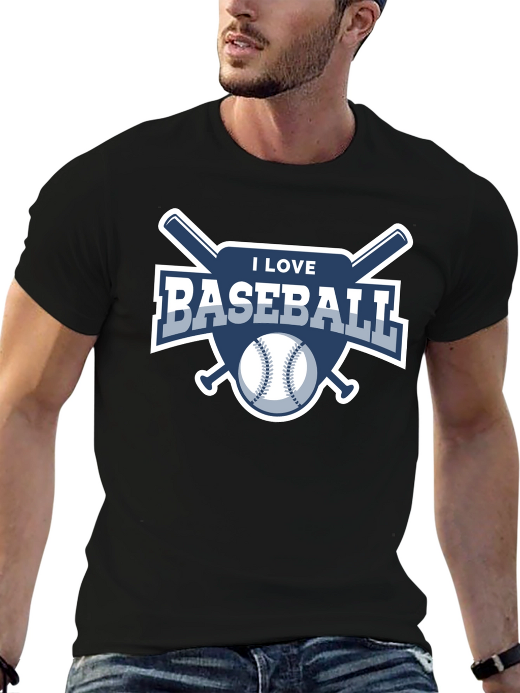 I Love Baseball T-Shirt - Sports Fan Tee