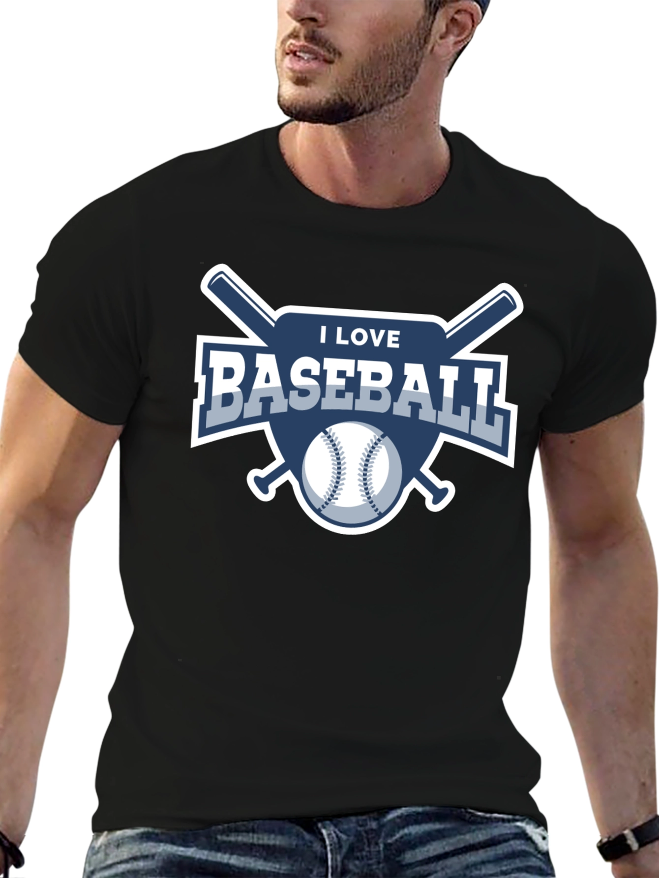 I Love Baseball T-Shirt - Sports Fan Tee