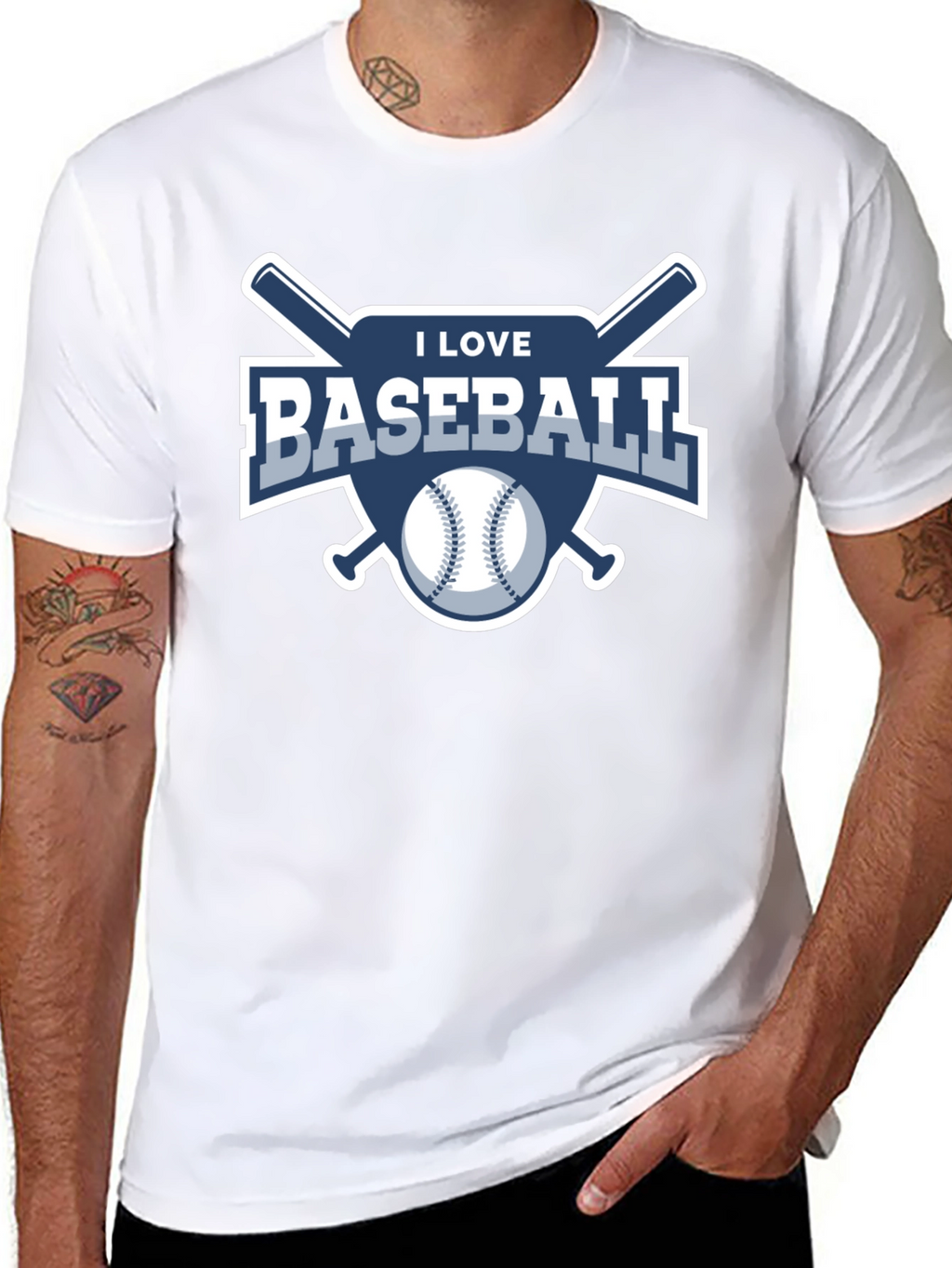 I Love Baseball T-Shirt - Sports Fan Tee