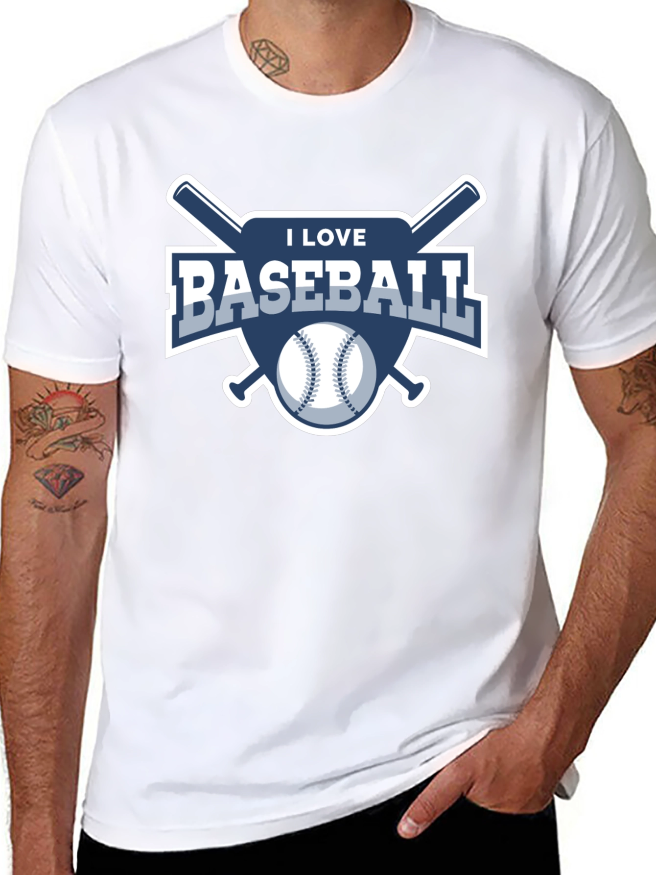I Love Baseball T-Shirt - Sports Fan Tee