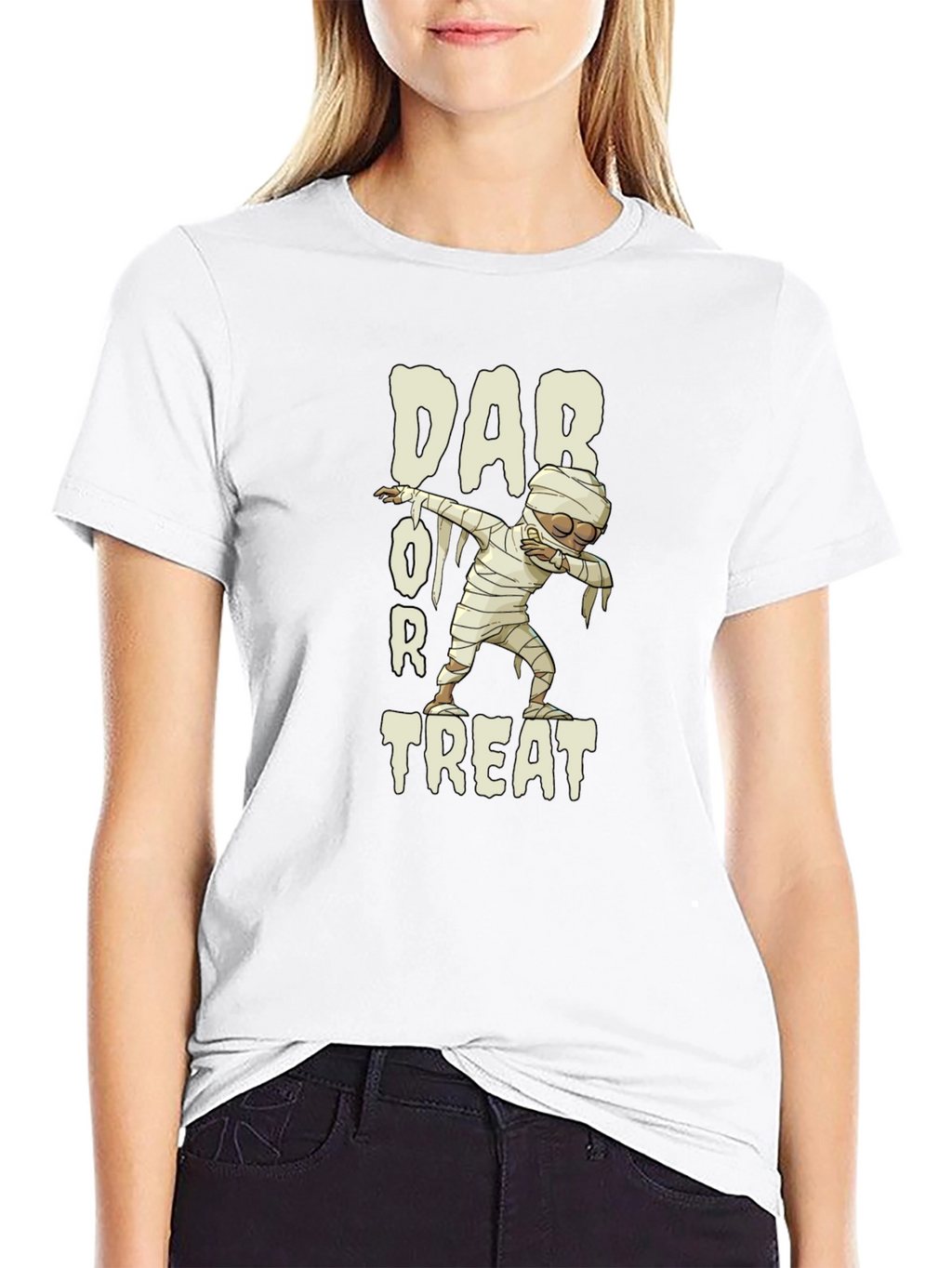 Dab or Treat Mummy T-Shirt - Halloween Fun