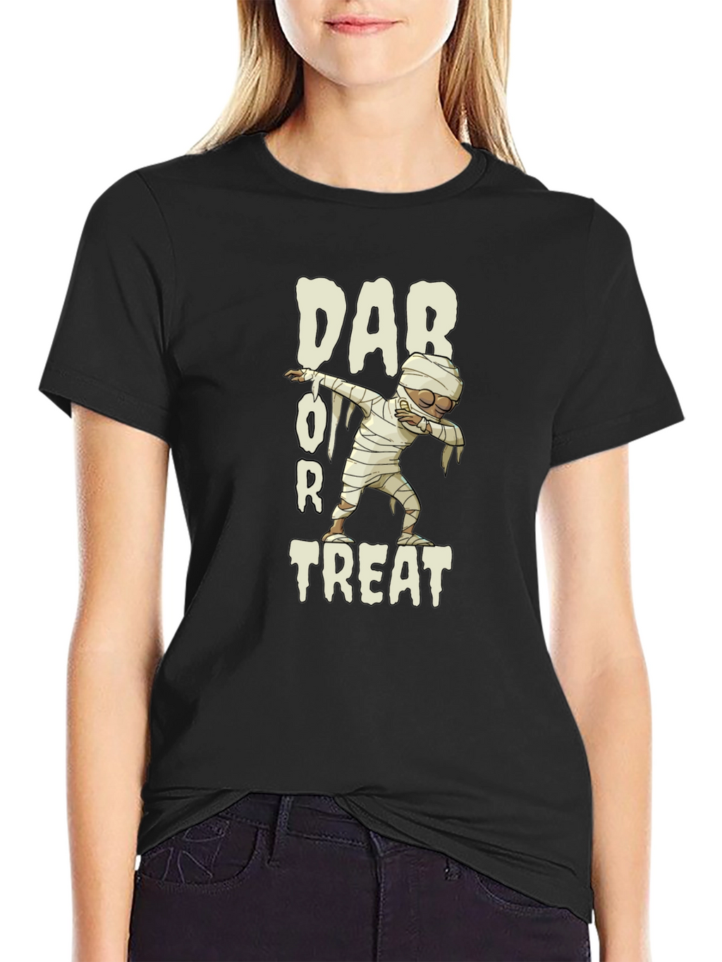 Dab or Treat Mummy T-Shirt - Halloween Fun