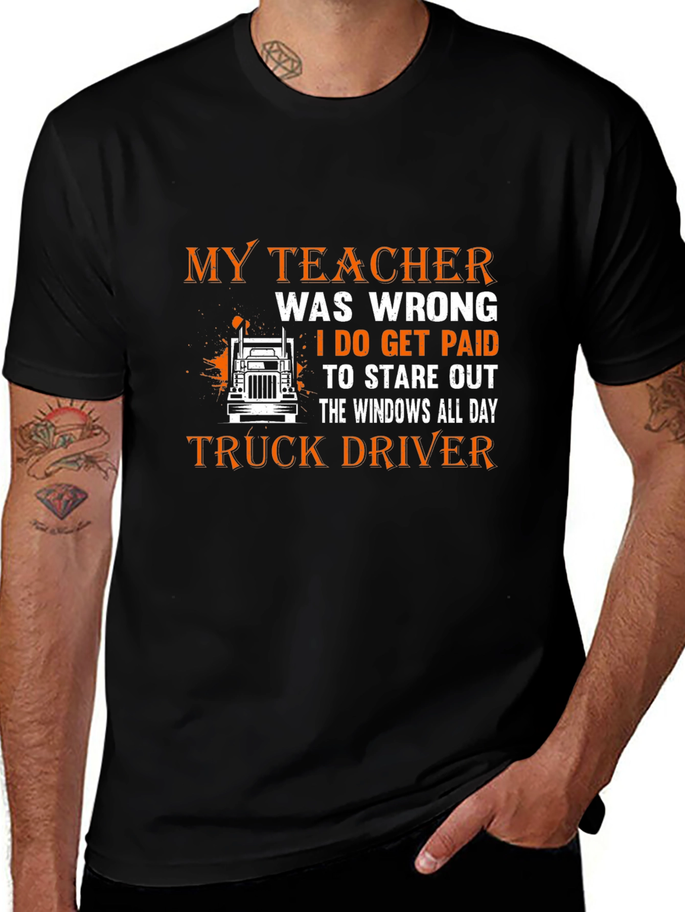 Truck Driver T-Shirt - Stare Out the Windows