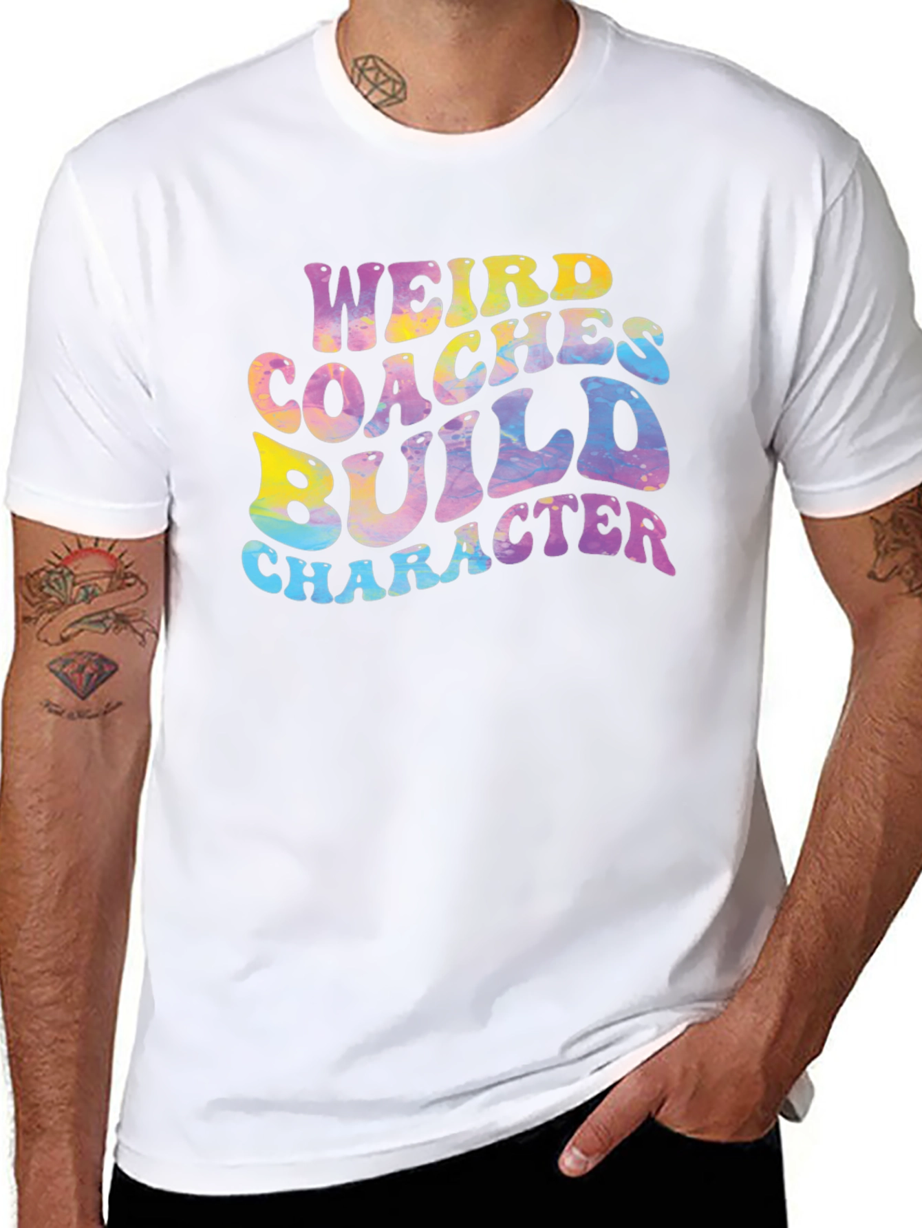 Weird Coaches Build Character Graphic Tee