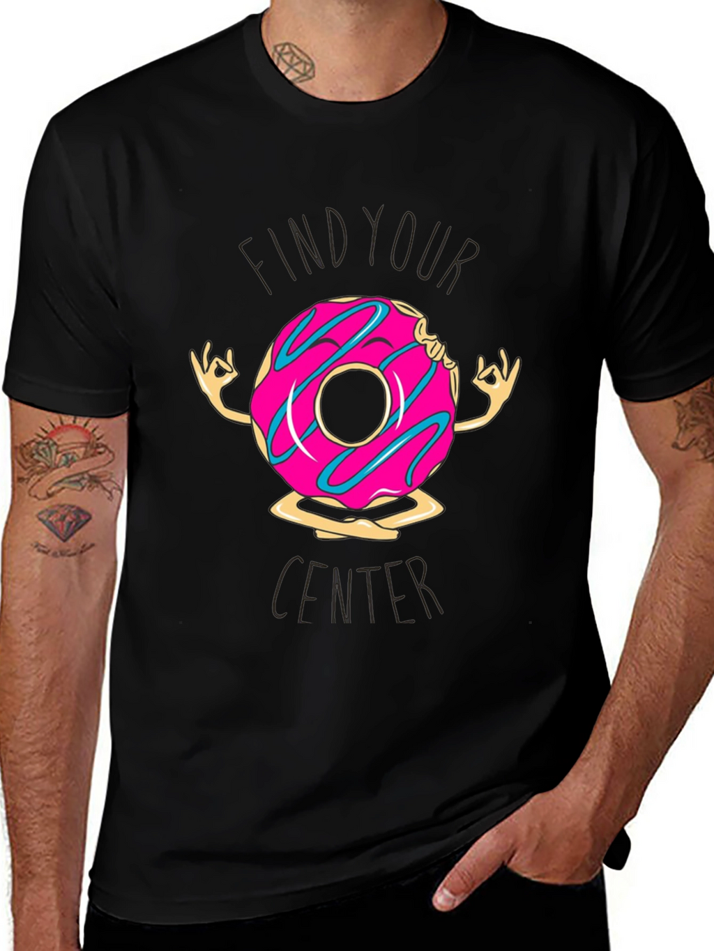 Zen Donut T-Shirt: Find Your Center in Comfort!