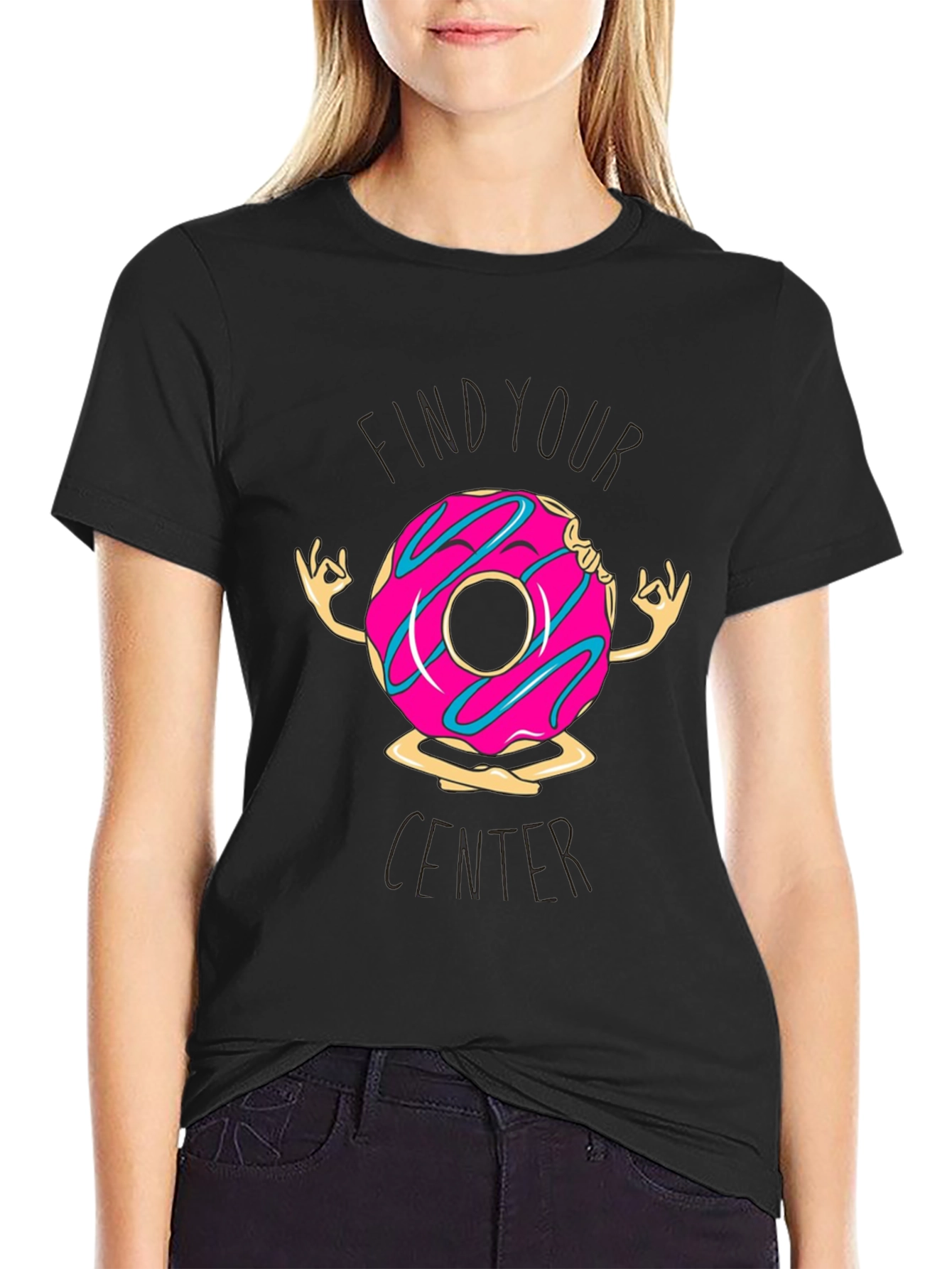 Zen Donut T-Shirt: Find Your Center in Comfort!