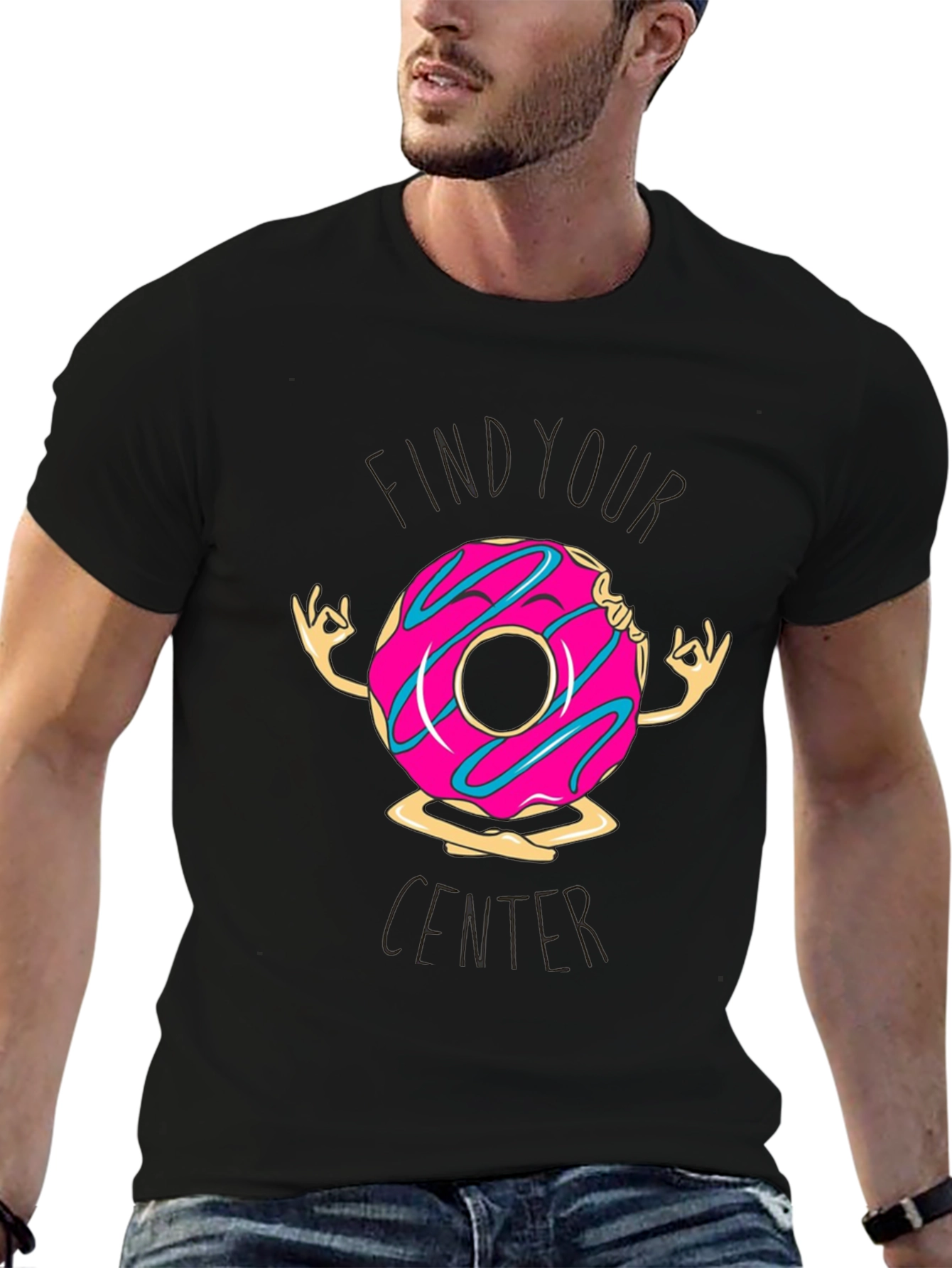 Zen Donut T-Shirt: Find Your Center in Comfort!