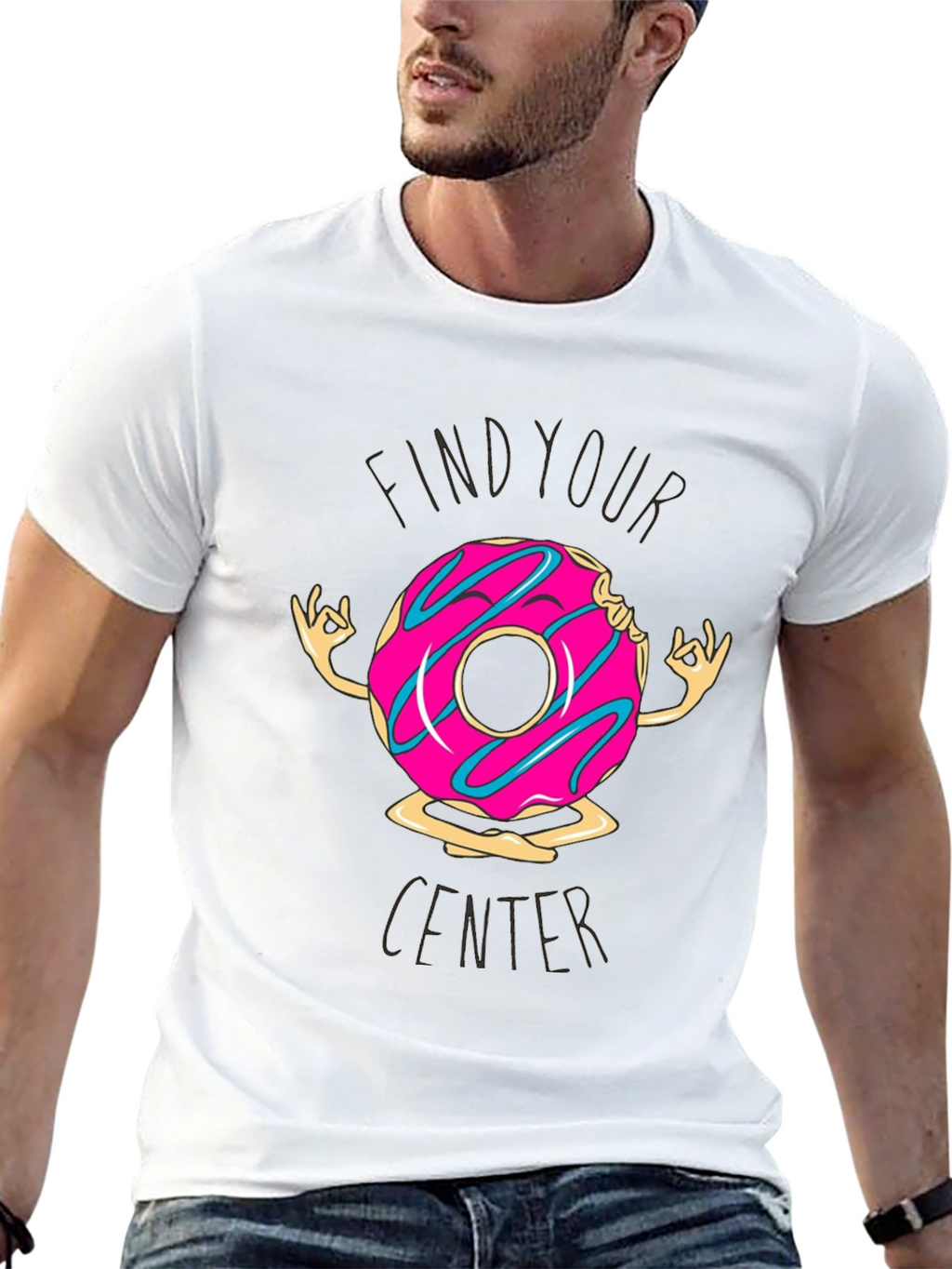 Zen Donut T-Shirt: Find Your Center in Comfort!